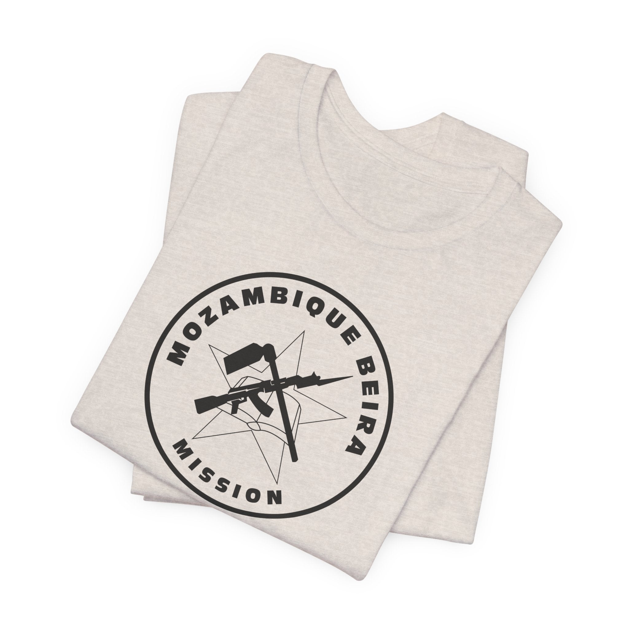 Mozambique Beira Mission Circular Monochrome Logo T-Shirt - Mission Wishlist - LDS Missionary Gift Store