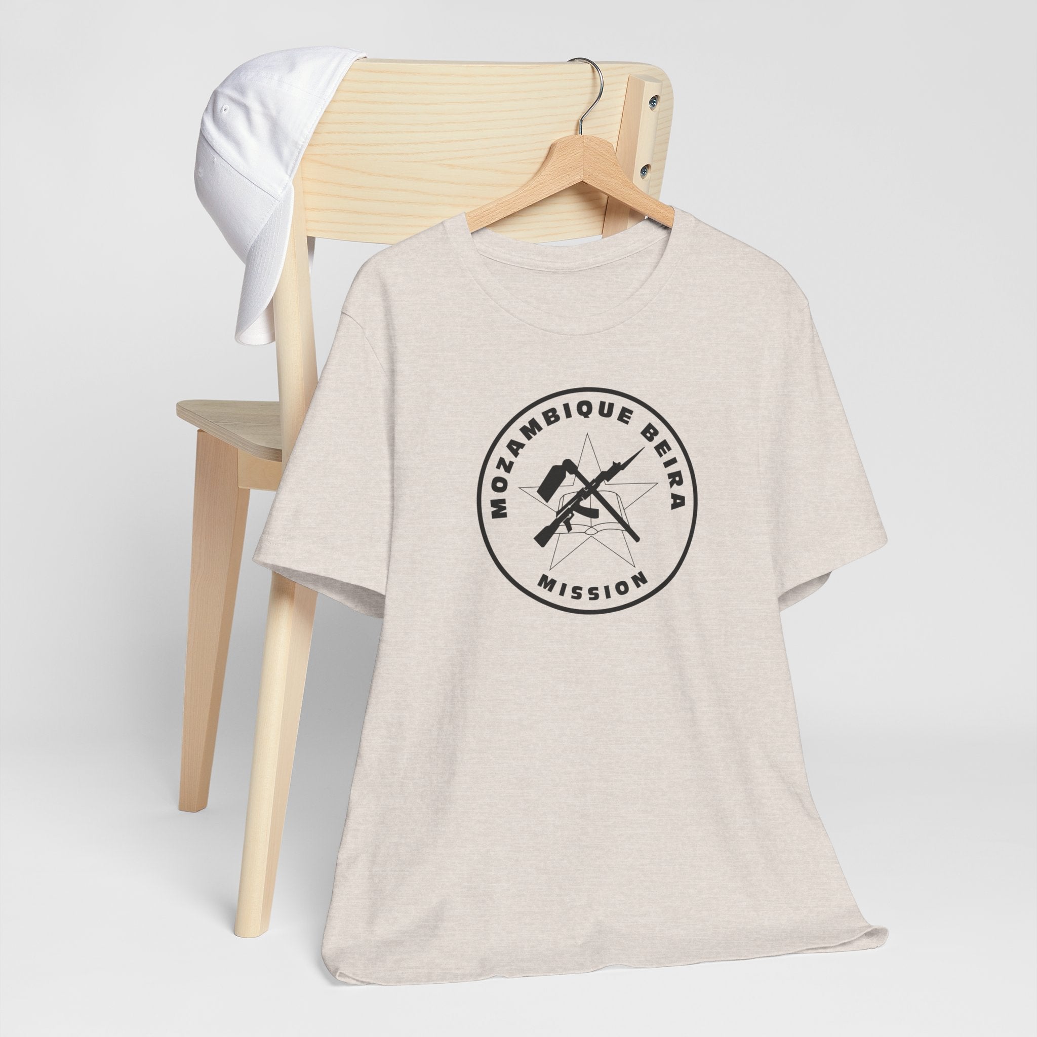 Mozambique Beira Mission Circular Monochrome Logo T-Shirt - Mission Wishlist - LDS Missionary Gift Store