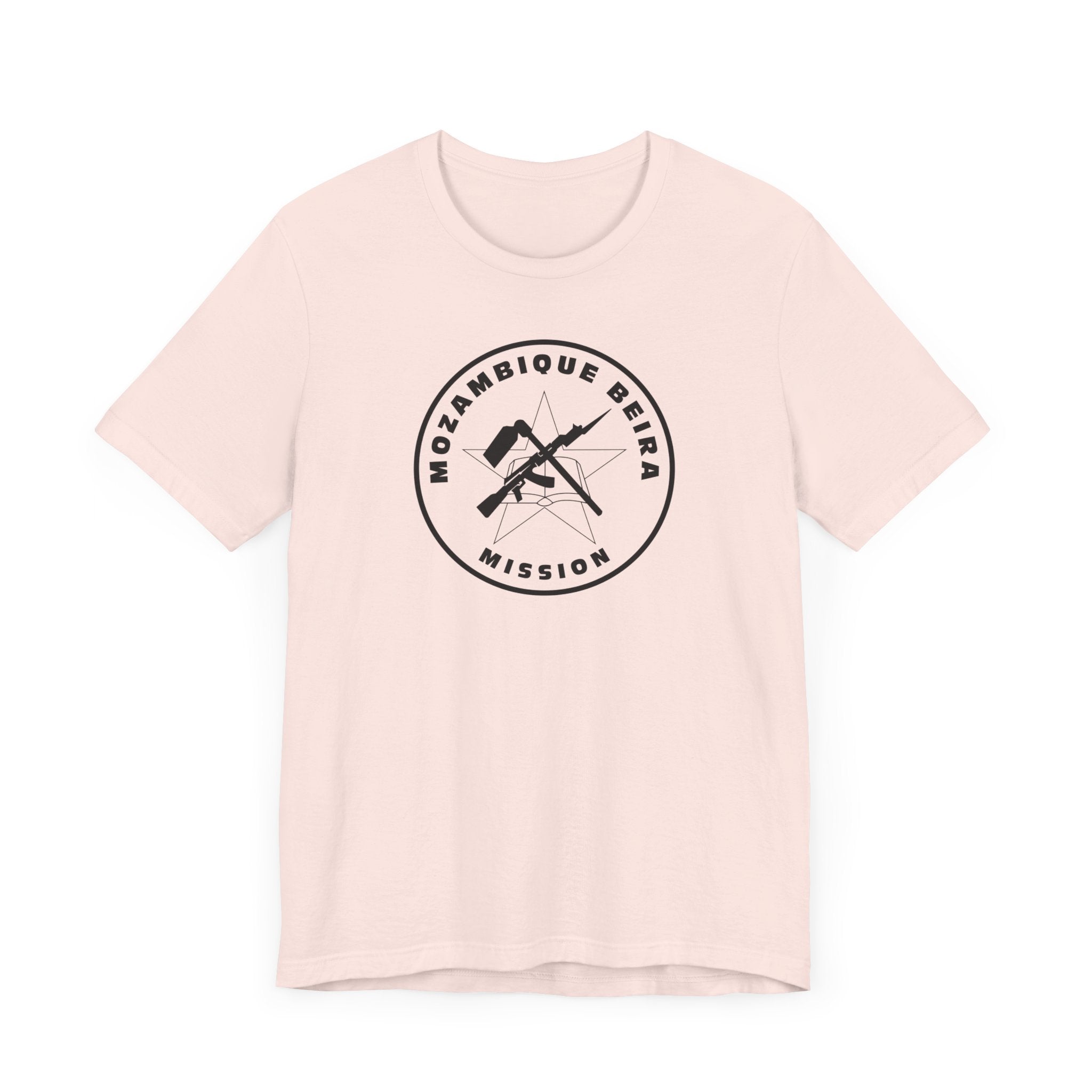 Mozambique Beira Mission Circular Monochrome Logo T-Shirt - Mission Wishlist - LDS Missionary Gift Store