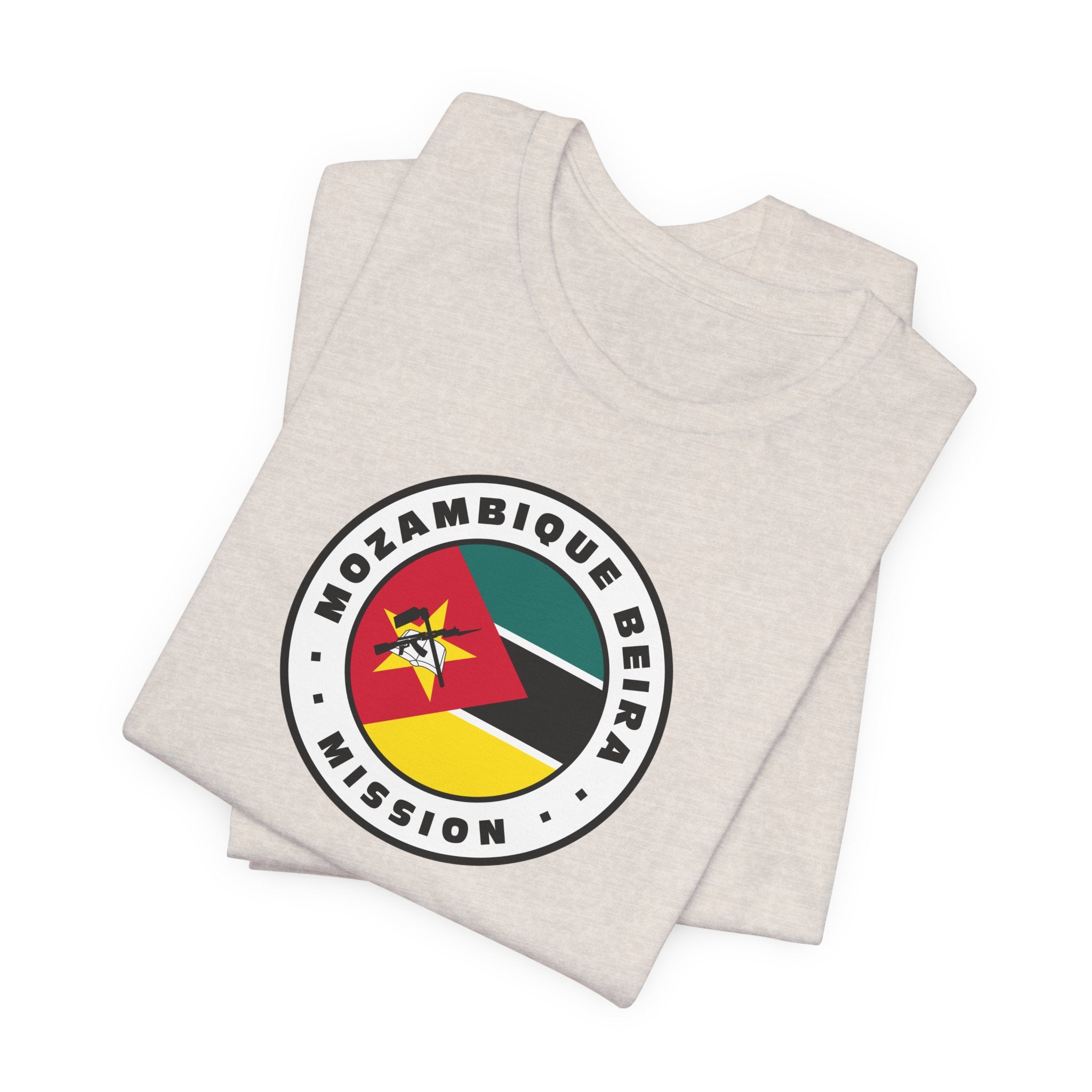 Mozambique Beira Mission Flag Logo (White Border) T-shirt - Mission Wishlist - LDS Missionary Gift Store