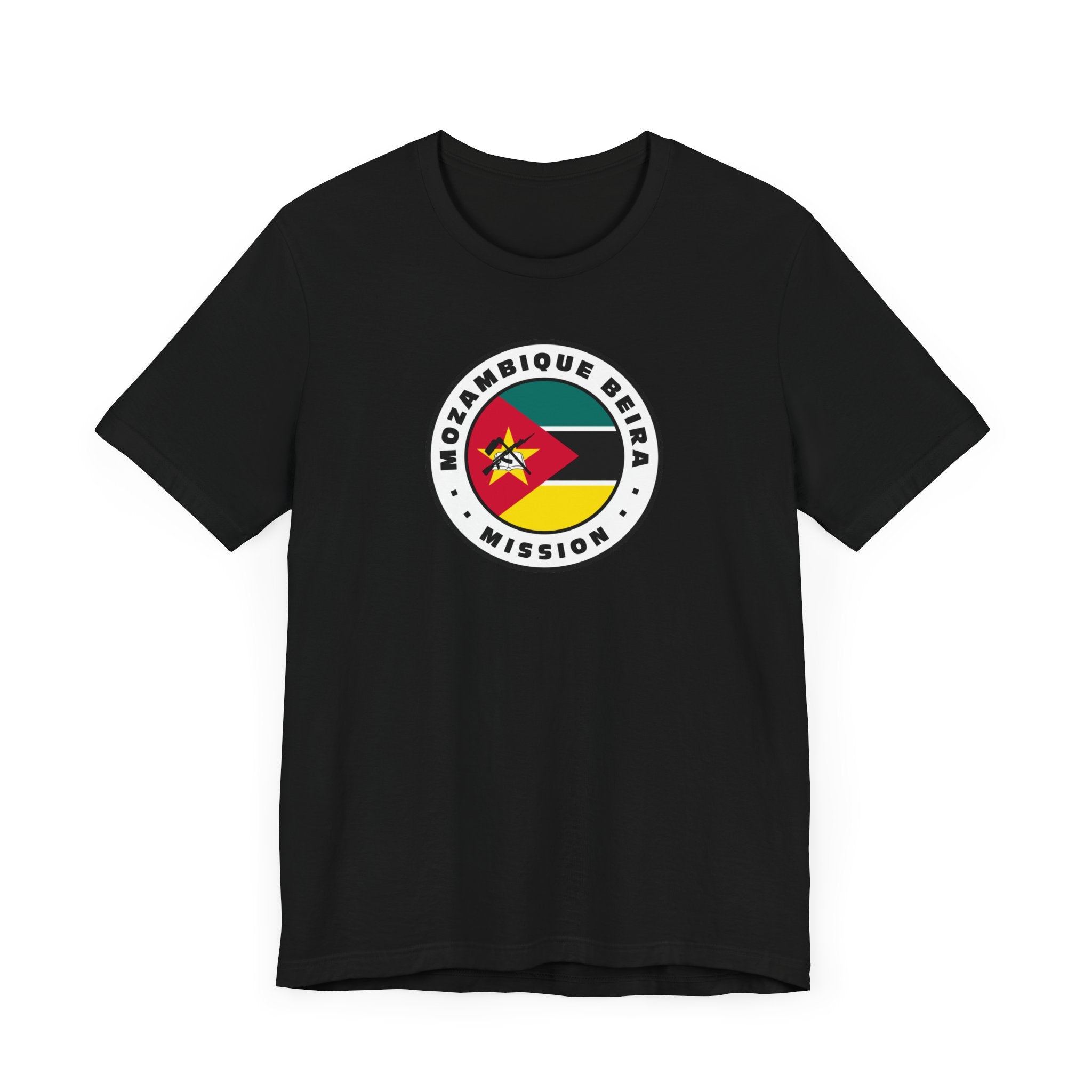 Mozambique Beira Mission Flag Logo (White Border) T-shirt - Mission Wishlist - LDS Missionary Gift Store