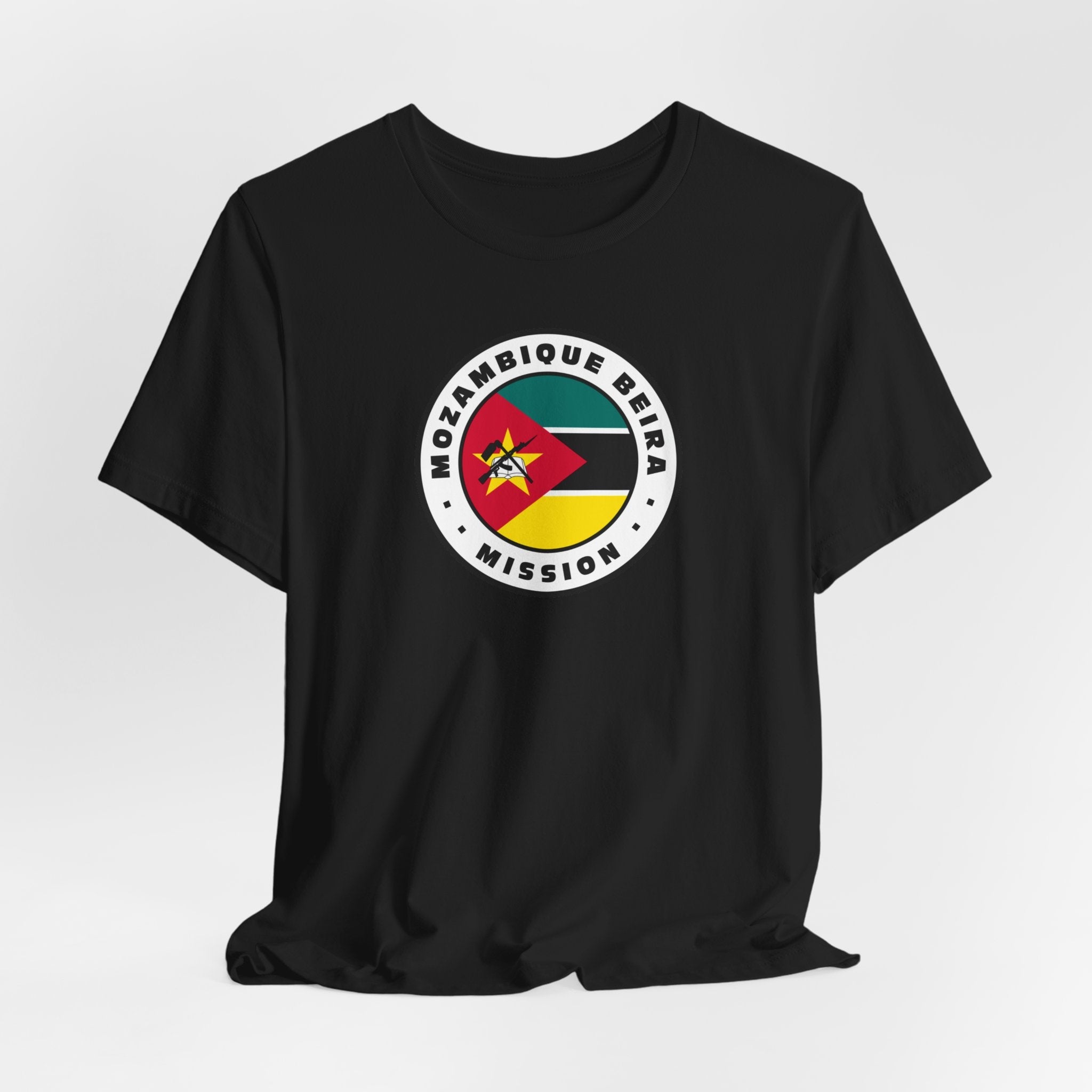 Mozambique Beira Mission Flag Logo (White Border) T-shirt - Mission Wishlist - LDS Missionary Gift Store