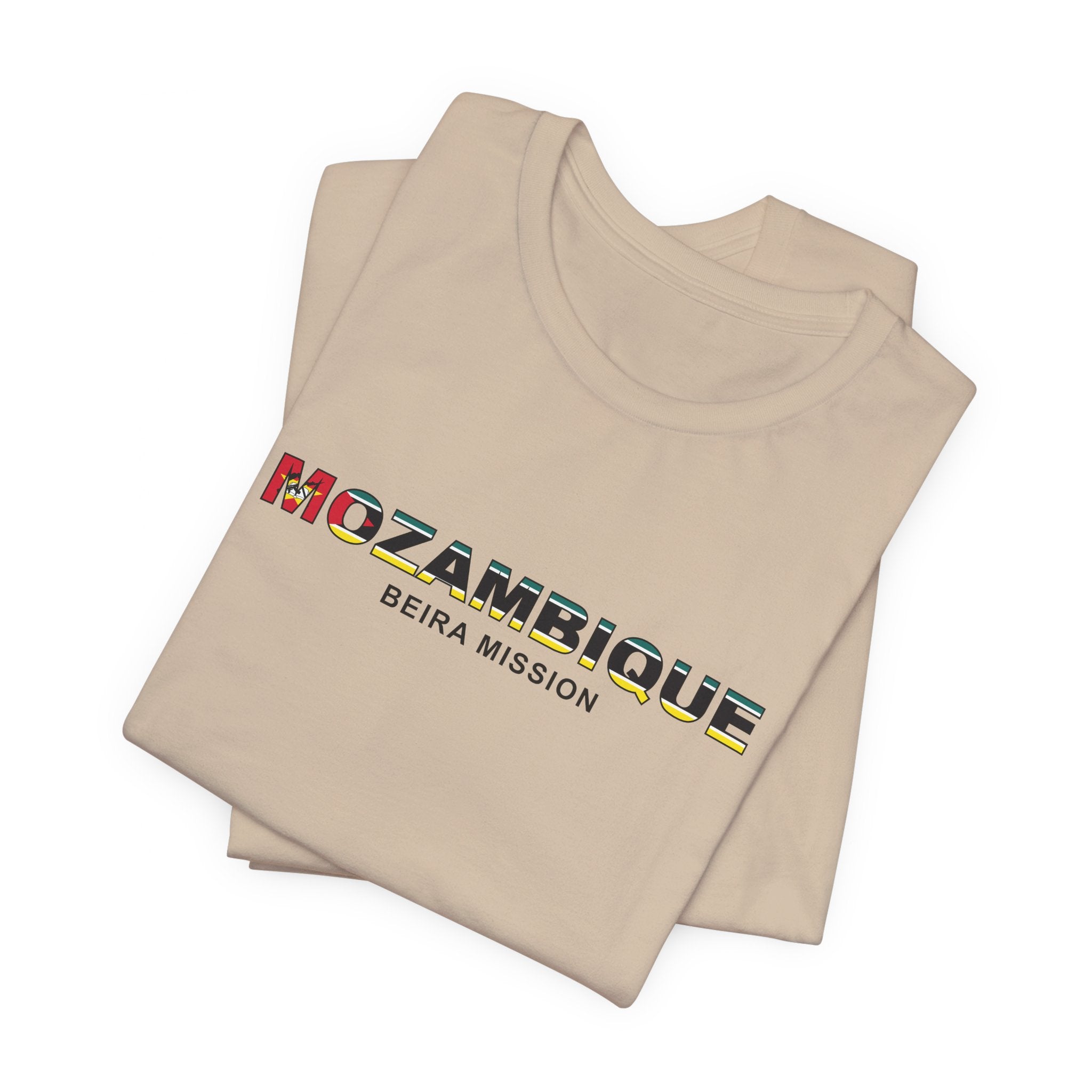 Mozambique Beira Mission Flag Title T-shirt - Mission Wishlist - LDS Missionary Gift Store
