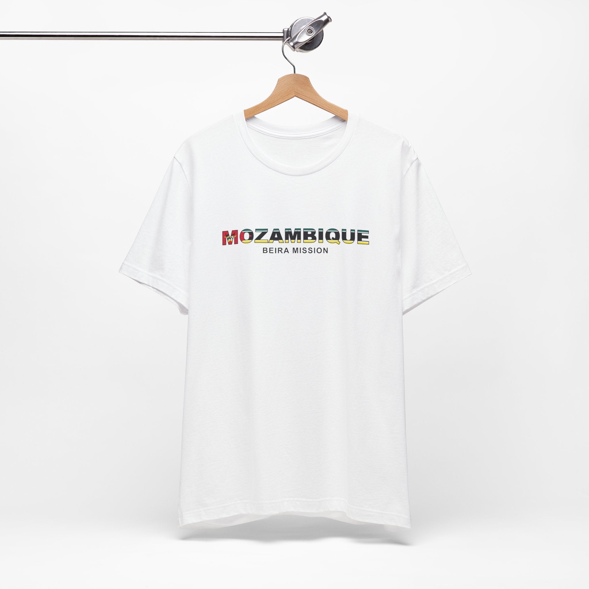 Mozambique Beira Mission Flag Title T-shirt - Mission Wishlist - LDS Missionary Gift Store