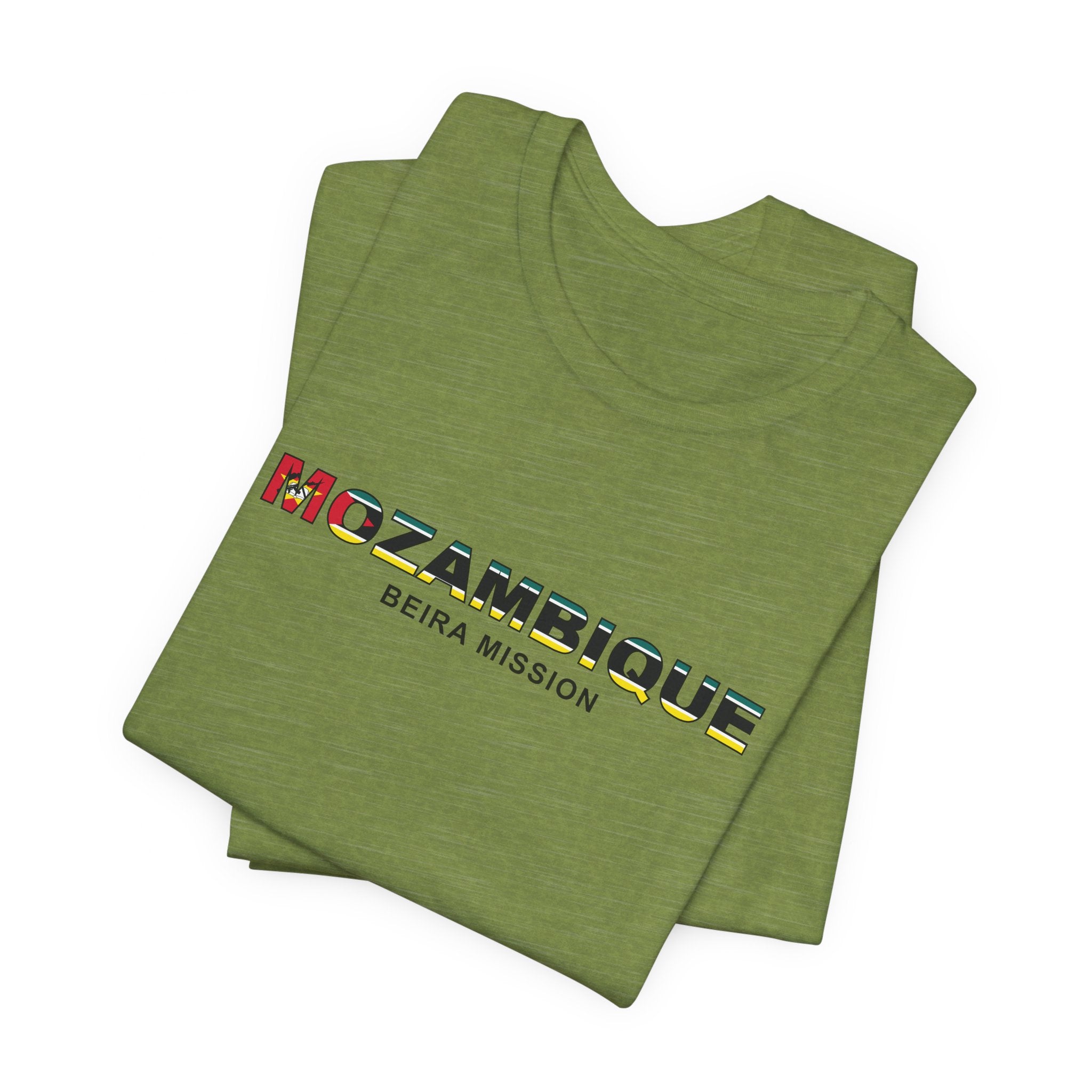 Mozambique Beira Mission Flag Title T-shirt - Mission Wishlist - LDS Missionary Gift Store