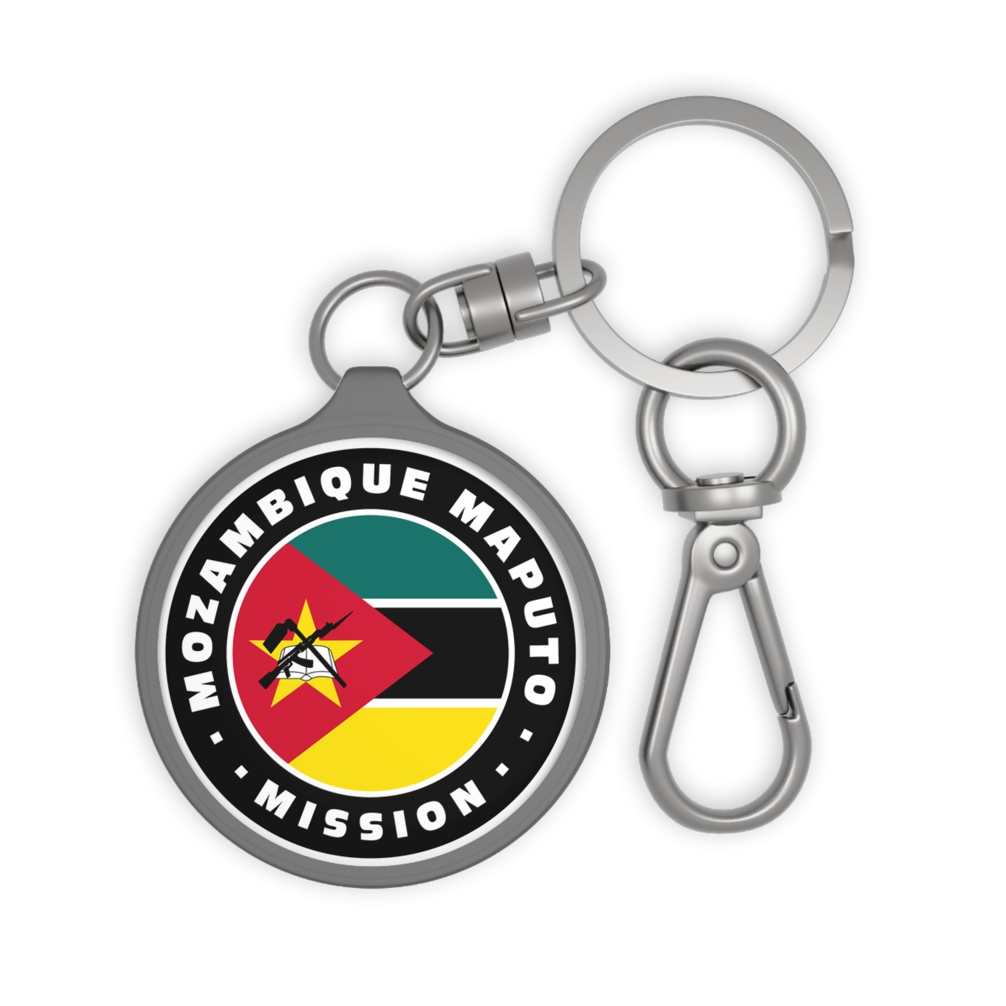 Mozambique Maputo Mission Circle Flag Key Tag - Mission Wishlist - LDS Missionary Gift Store