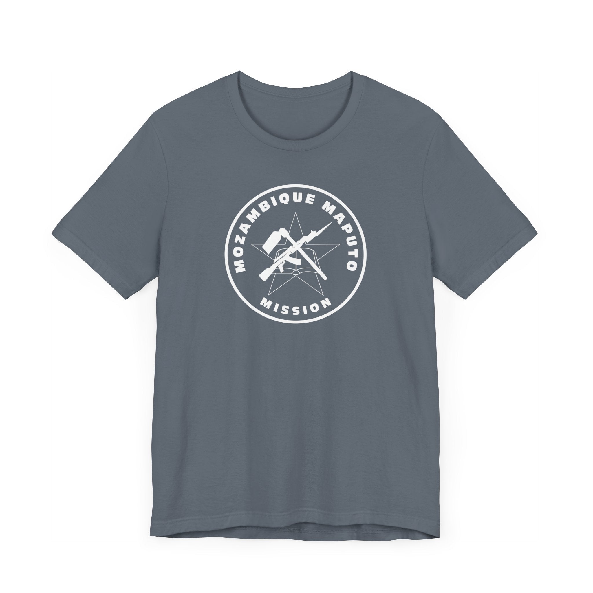 Mozambique Maputo Mission Circular Monochrome Logo T-Shirt - Mission Wishlist - LDS Missionary Gift Store