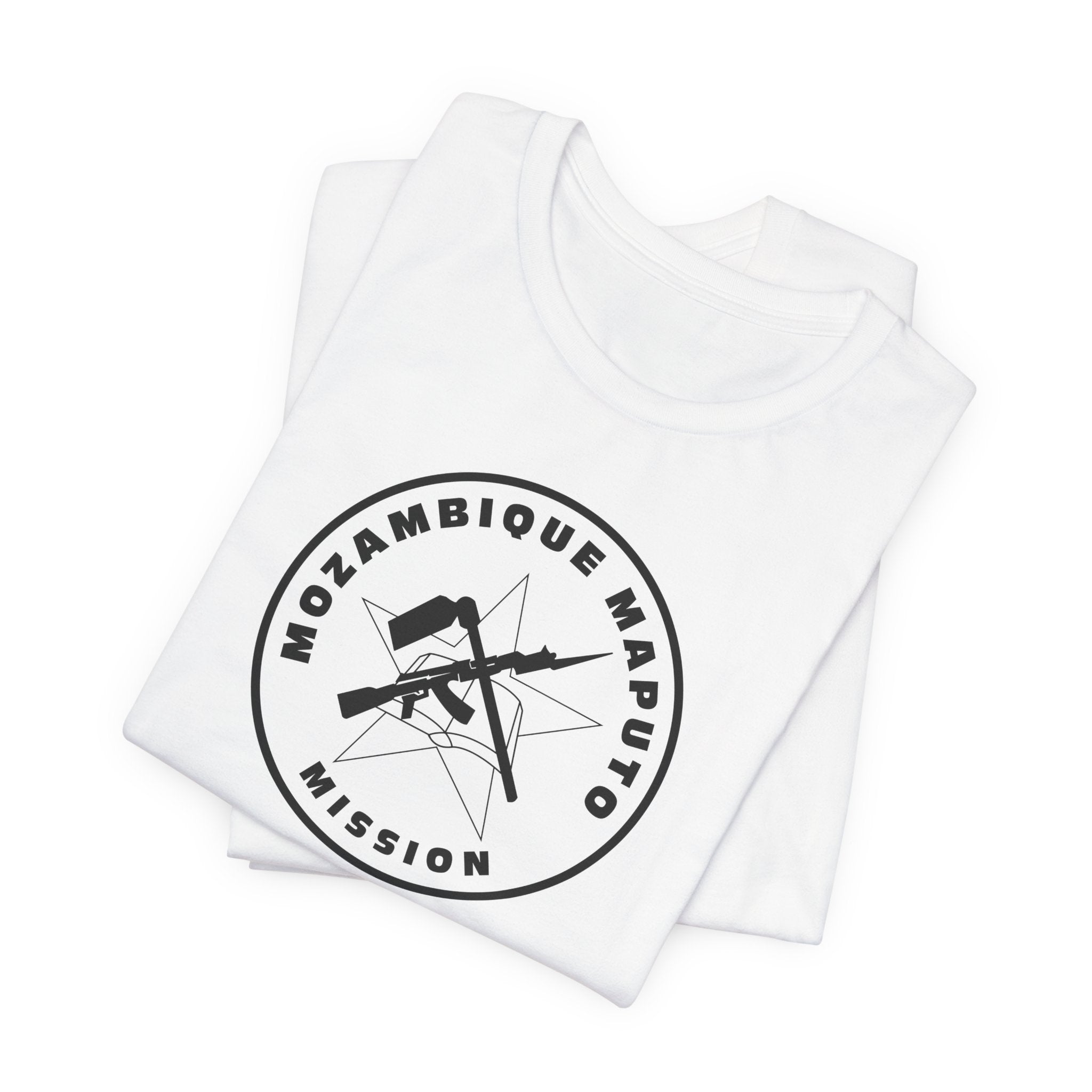 Mozambique Maputo Mission Circular Monochrome Logo T-Shirt - Mission Wishlist - LDS Missionary Gift Store