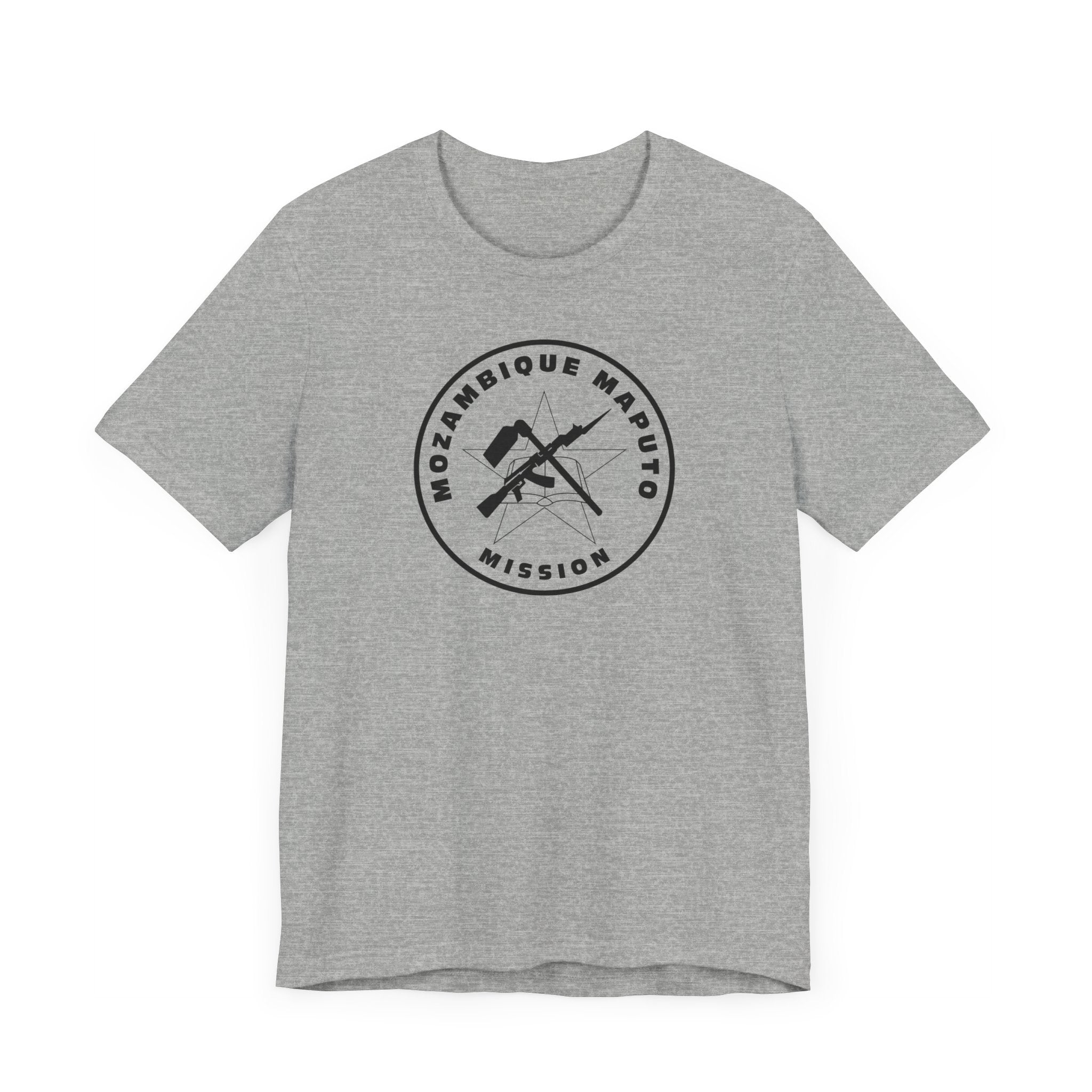 Mozambique Maputo Mission Circular Monochrome Logo T-Shirt - Mission Wishlist - LDS Missionary Gift Store