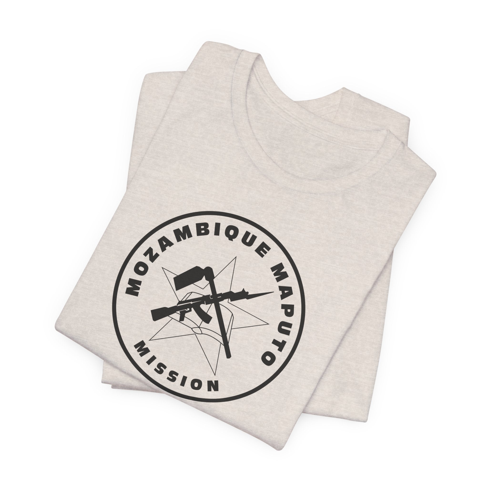Mozambique Maputo Mission Circular Monochrome Logo T-Shirt - Mission Wishlist - LDS Missionary Gift Store