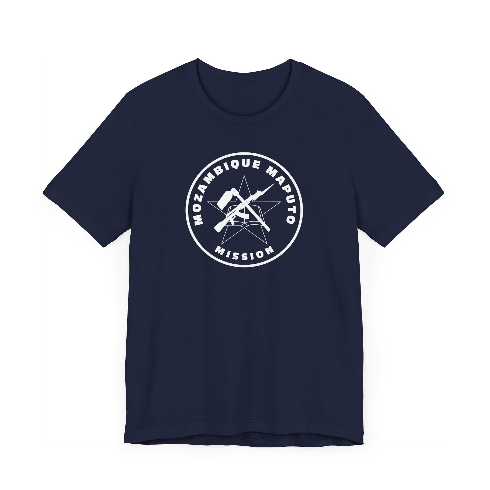 Mozambique Maputo Mission Circular Monochrome Logo T-Shirt - Mission Wishlist - LDS Missionary Gift Store