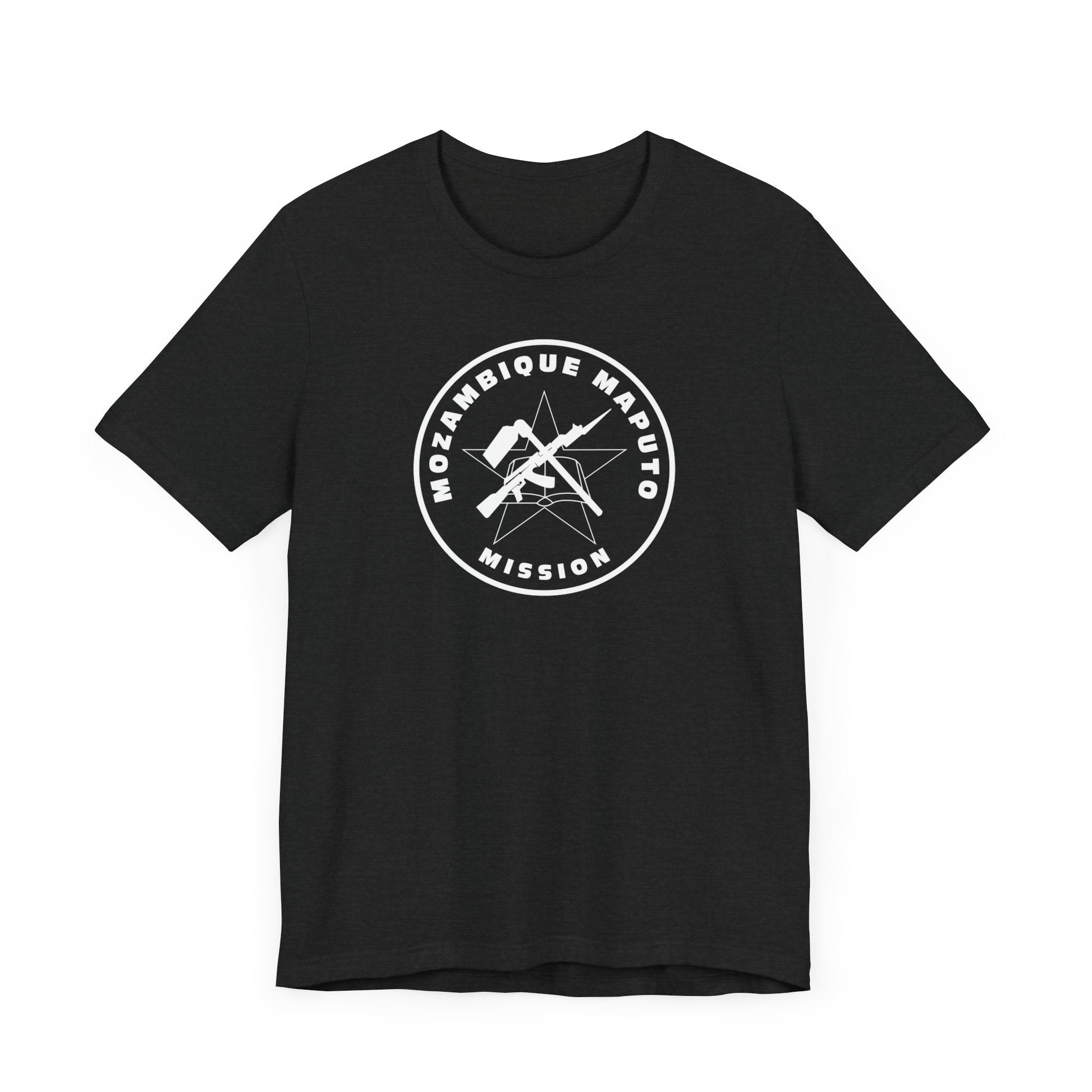 Mozambique Maputo Mission Circular Monochrome Logo T-Shirt - Mission Wishlist - LDS Missionary Gift Store