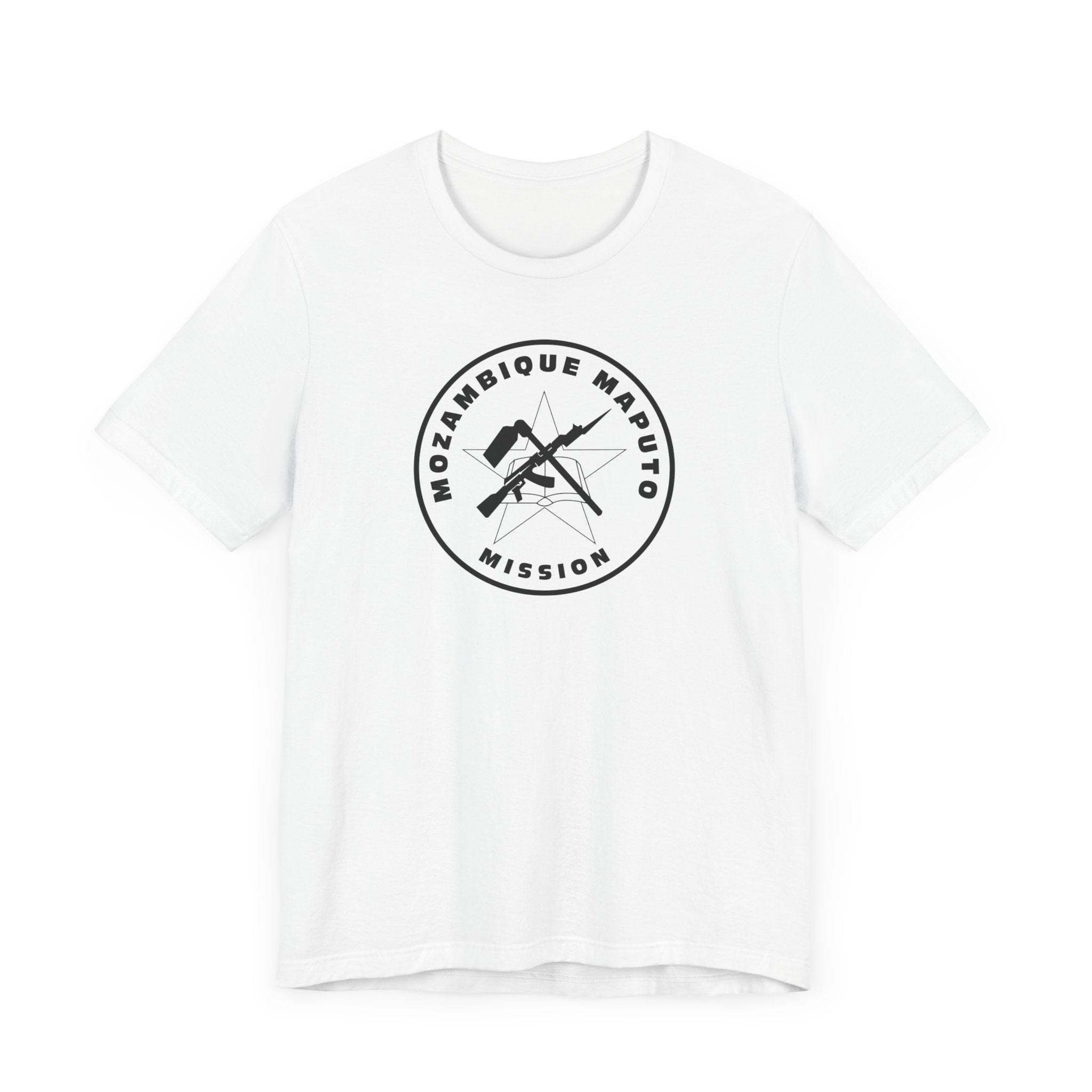 Mozambique Maputo Mission Circular Monochrome Logo T-Shirt - Mission Wishlist - LDS Missionary Gift Store