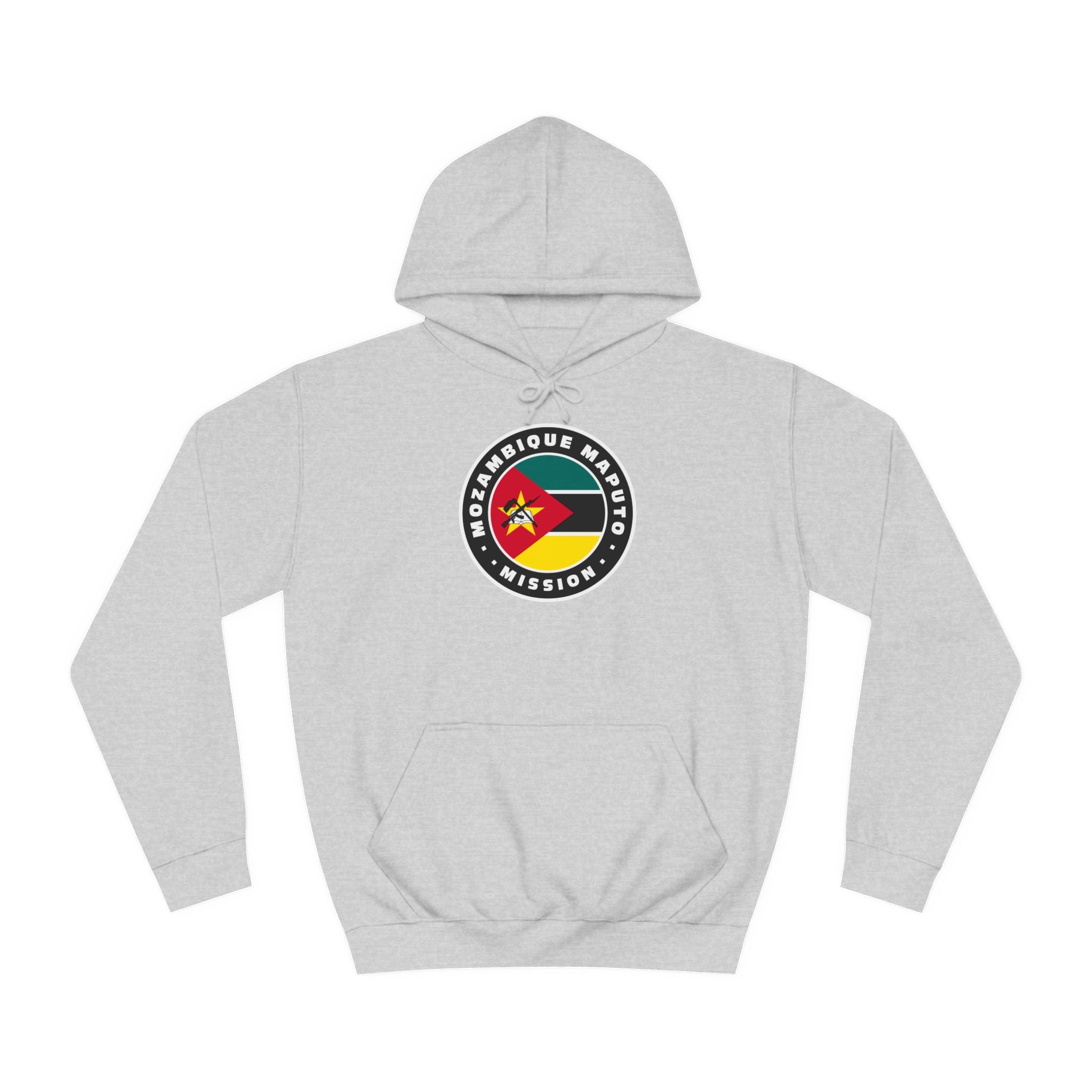 Mozambique Maputo Mission Flag Logo (Black Border) College Hoodie - Mission Wishlist - LDS Missionary Gift Store