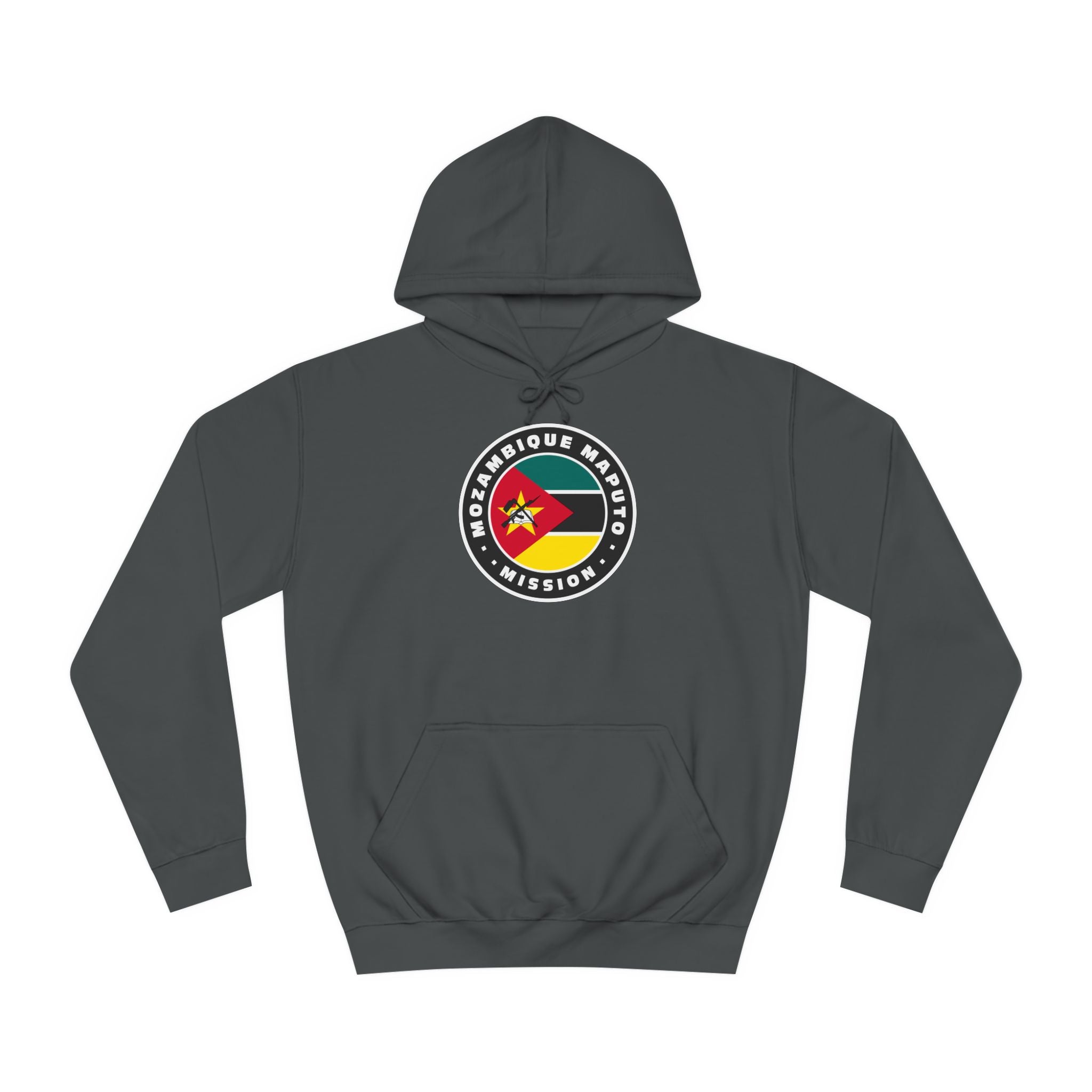 Mozambique Maputo Mission Flag Logo (Black Border) College Hoodie - Mission Wishlist - LDS Missionary Gift Store