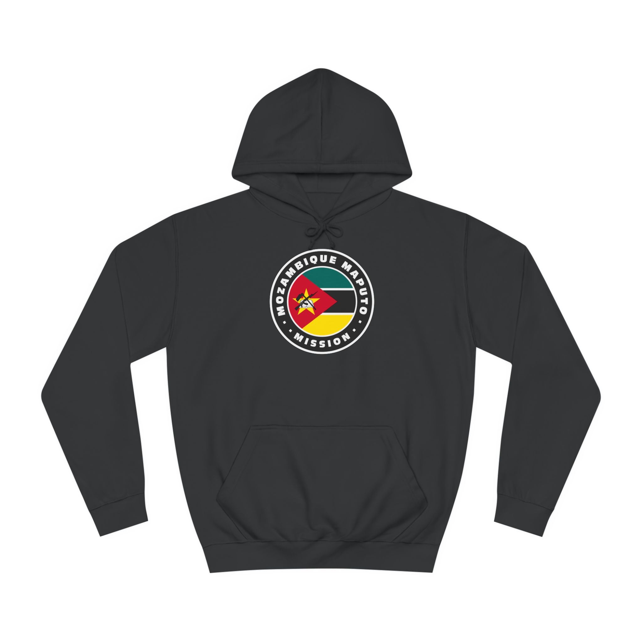 Mozambique Maputo Mission Flag Logo (Black Border) College Hoodie - Mission Wishlist - LDS Missionary Gift Store