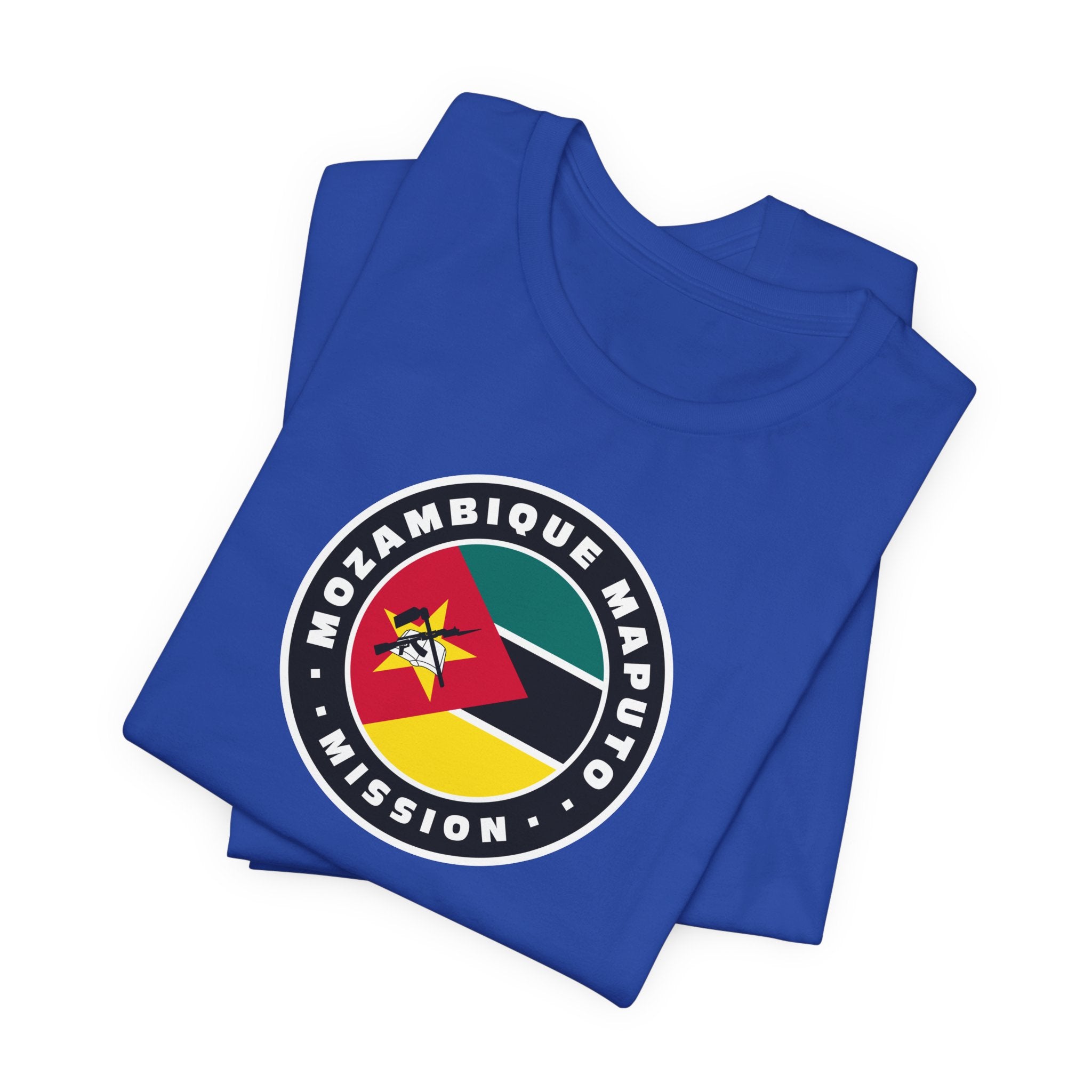 Mozambique Maputo Mission Flag Logo (Black Border) T-shirt - Mission Wishlist - LDS Missionary Gift Store