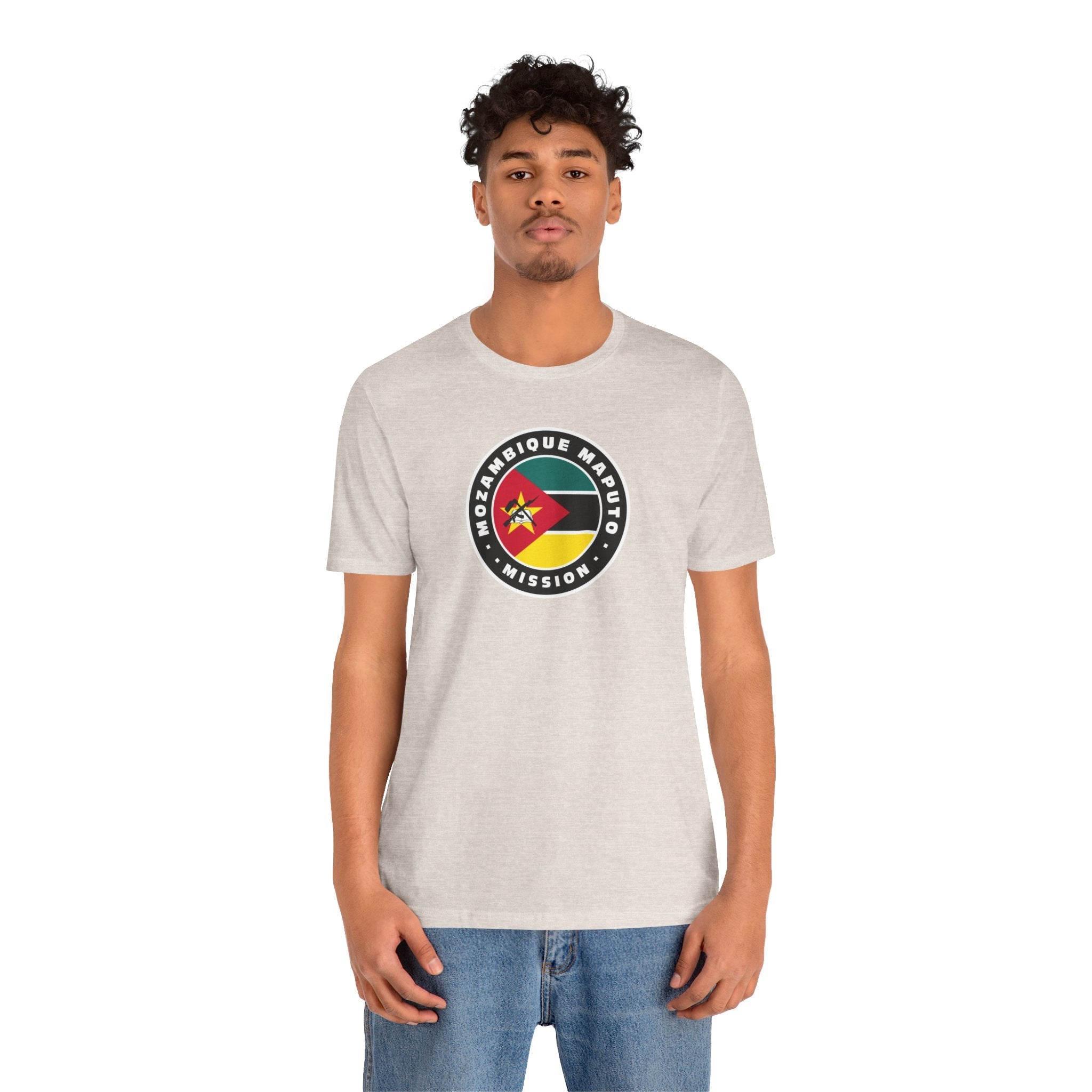 Mozambique Maputo Mission Flag Logo (Black Border) T-shirt - Mission Wishlist - LDS Missionary Gift Store