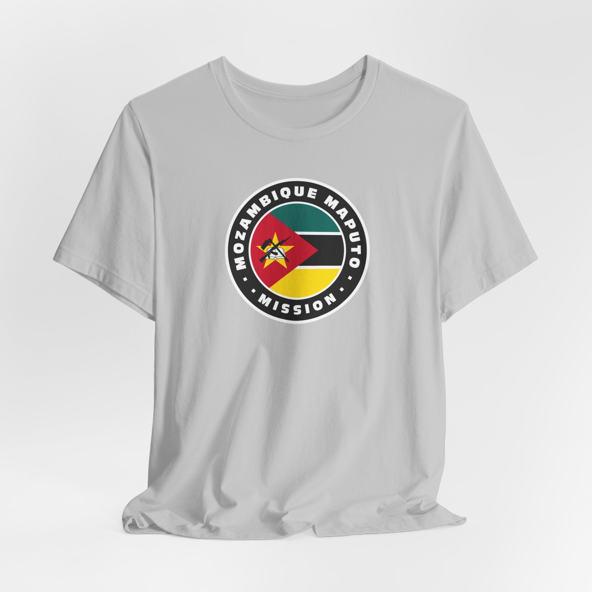 Mozambique Maputo Mission Flag Logo (Black Border) T-shirt - Mission Wishlist - LDS Missionary Gift Store
