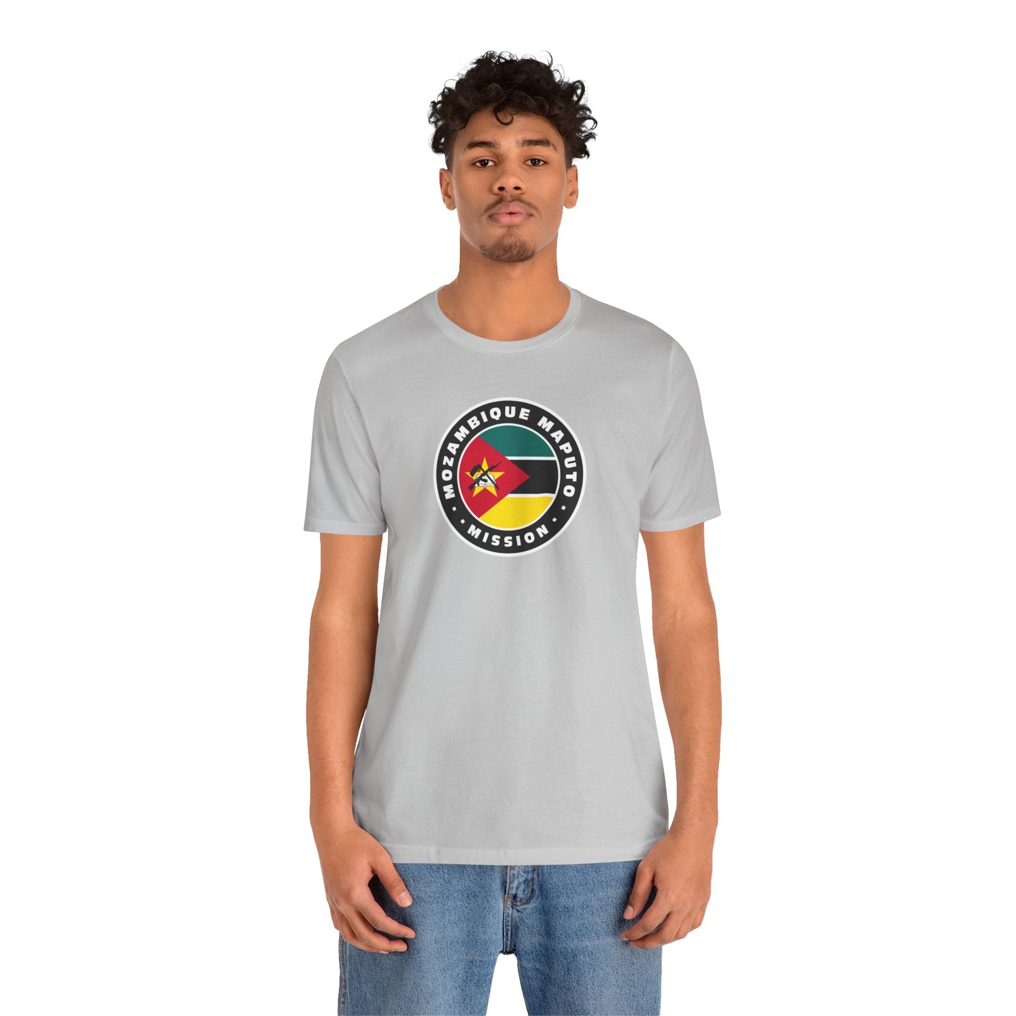 Mozambique Maputo Mission Flag Logo (Black Border) T-shirt - Mission Wishlist - LDS Missionary Gift Store