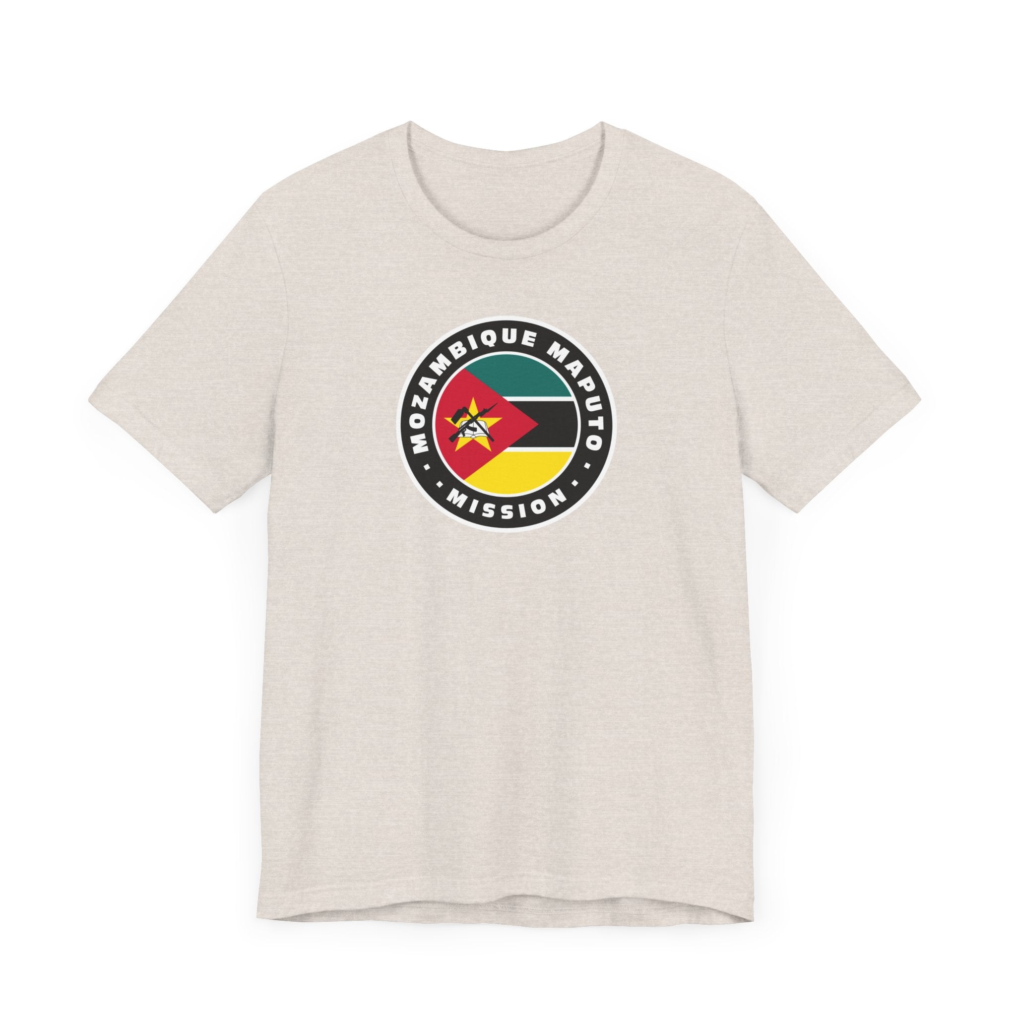 Mozambique Maputo Mission Flag Logo (Black Border) T-shirt - Mission Wishlist - LDS Missionary Gift Store