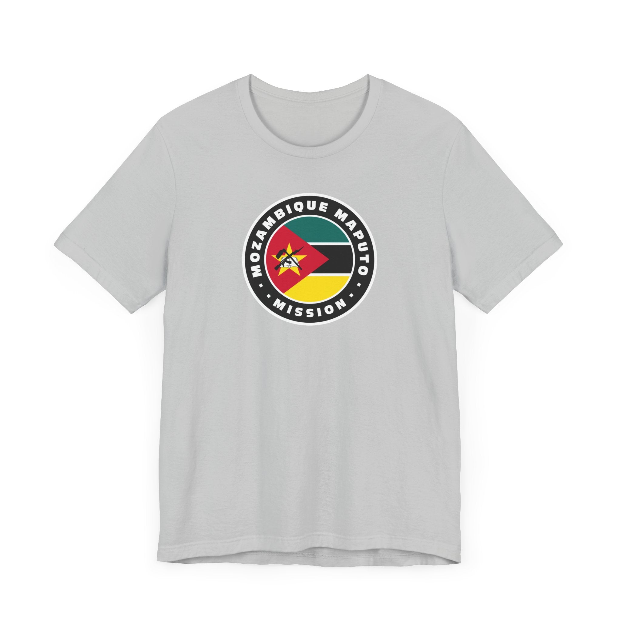 Mozambique Maputo Mission Flag Logo (Black Border) T-shirt - Mission Wishlist - LDS Missionary Gift Store