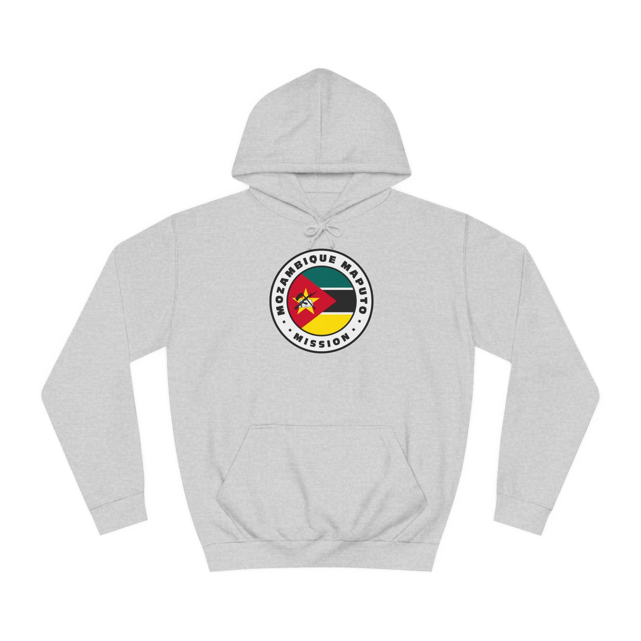 Mozambique Maputo Mission Flag Logo (White Border) College Hoodie - Mission Wishlist - LDS Missionary Gift Store