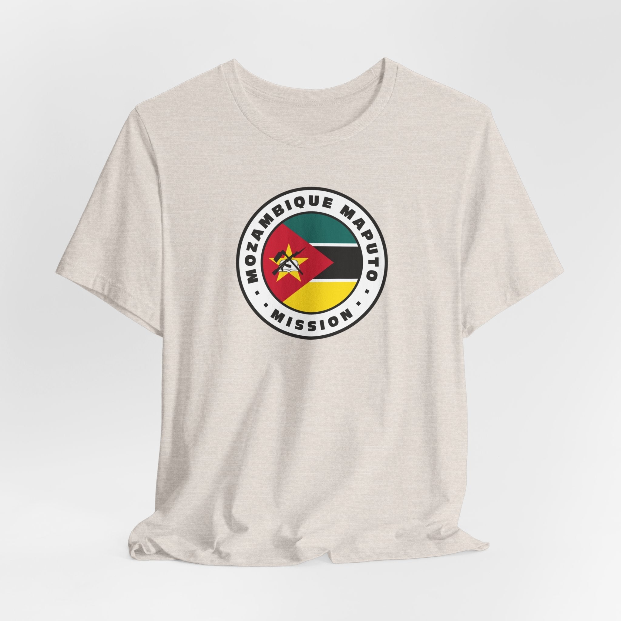 Mozambique Maputo Mission Flag Logo (White Border) T-shirt - Mission Wishlist - LDS Missionary Gift Store
