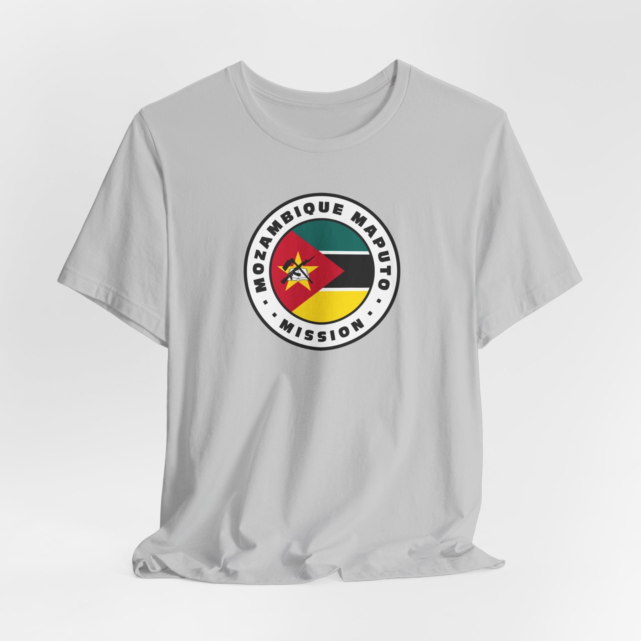 Mozambique Maputo Mission Flag Logo (White Border) T-shirt - Mission Wishlist - LDS Missionary Gift Store