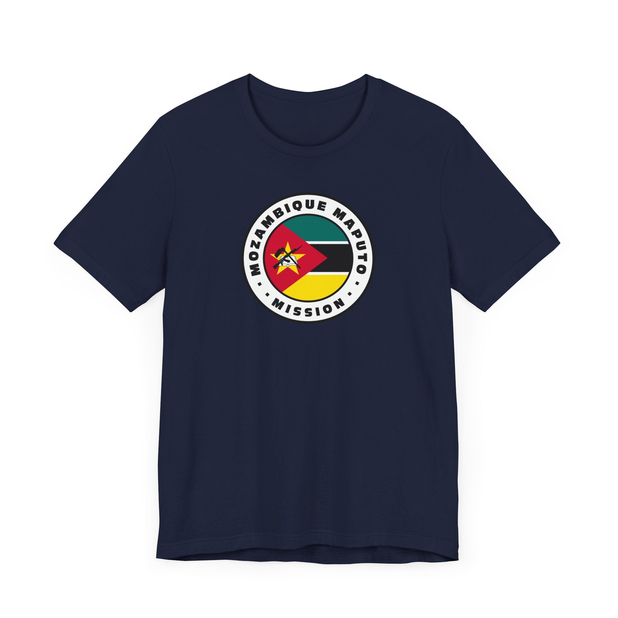 Mozambique Maputo Mission Flag Logo (White Border) T-shirt - Mission Wishlist - LDS Missionary Gift Store