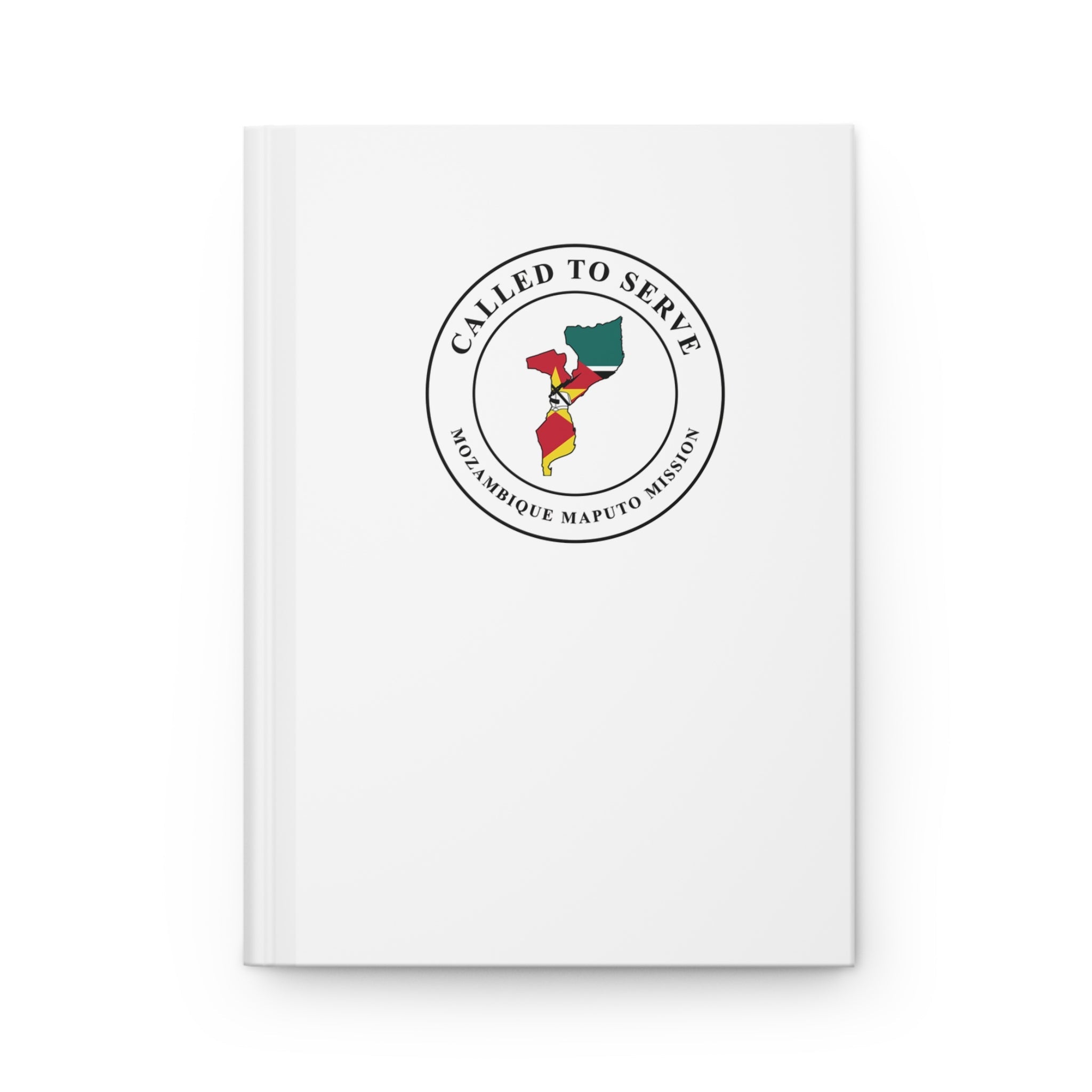 Mozambique Maputo Mission Flag Map Called to Serve White Hardcover Journal Matte - Mission Wishlist - LDS Missionary Gift Store