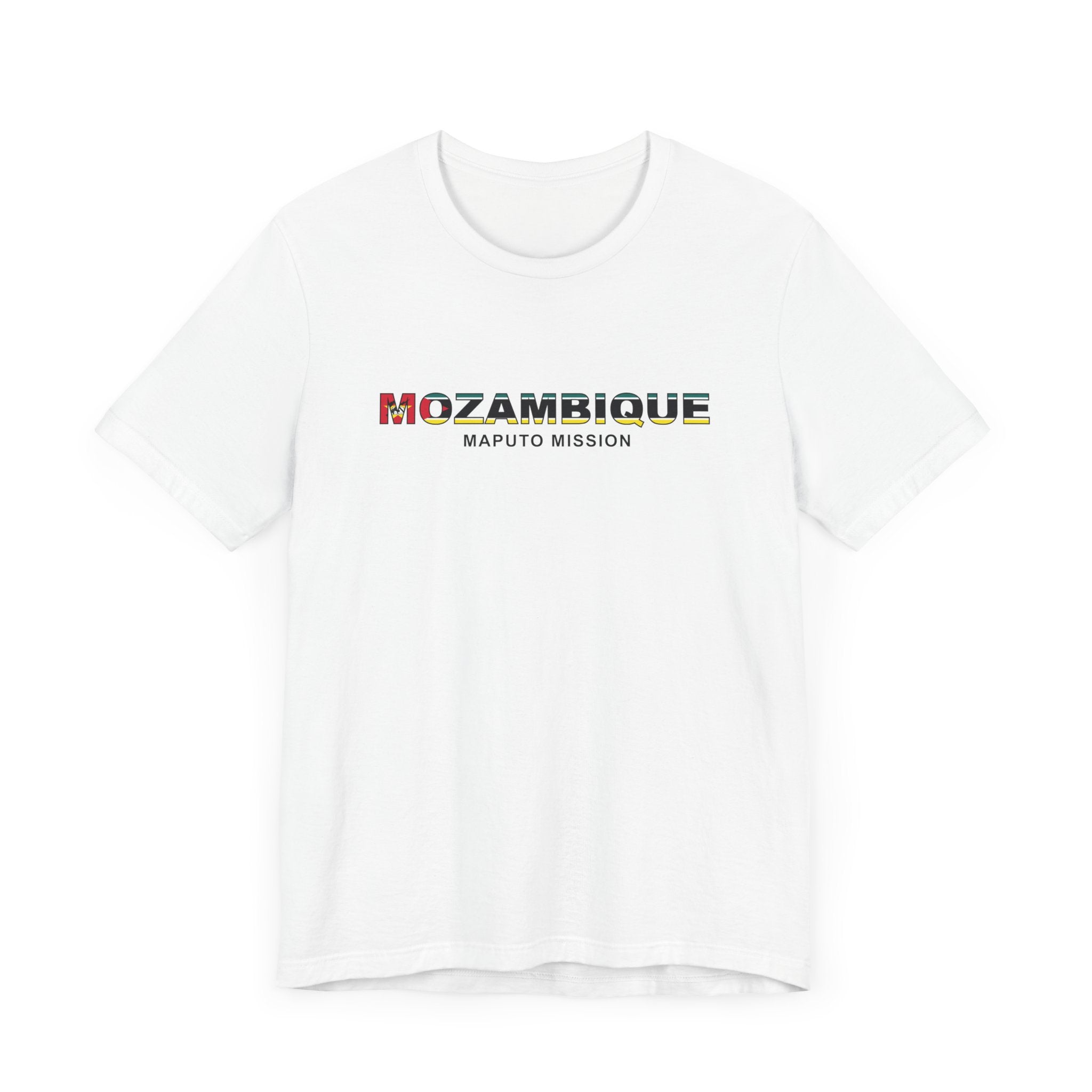 Mozambique Maputo Mission Flag Title T-shirt - Mission Wishlist - LDS Missionary Gift Store