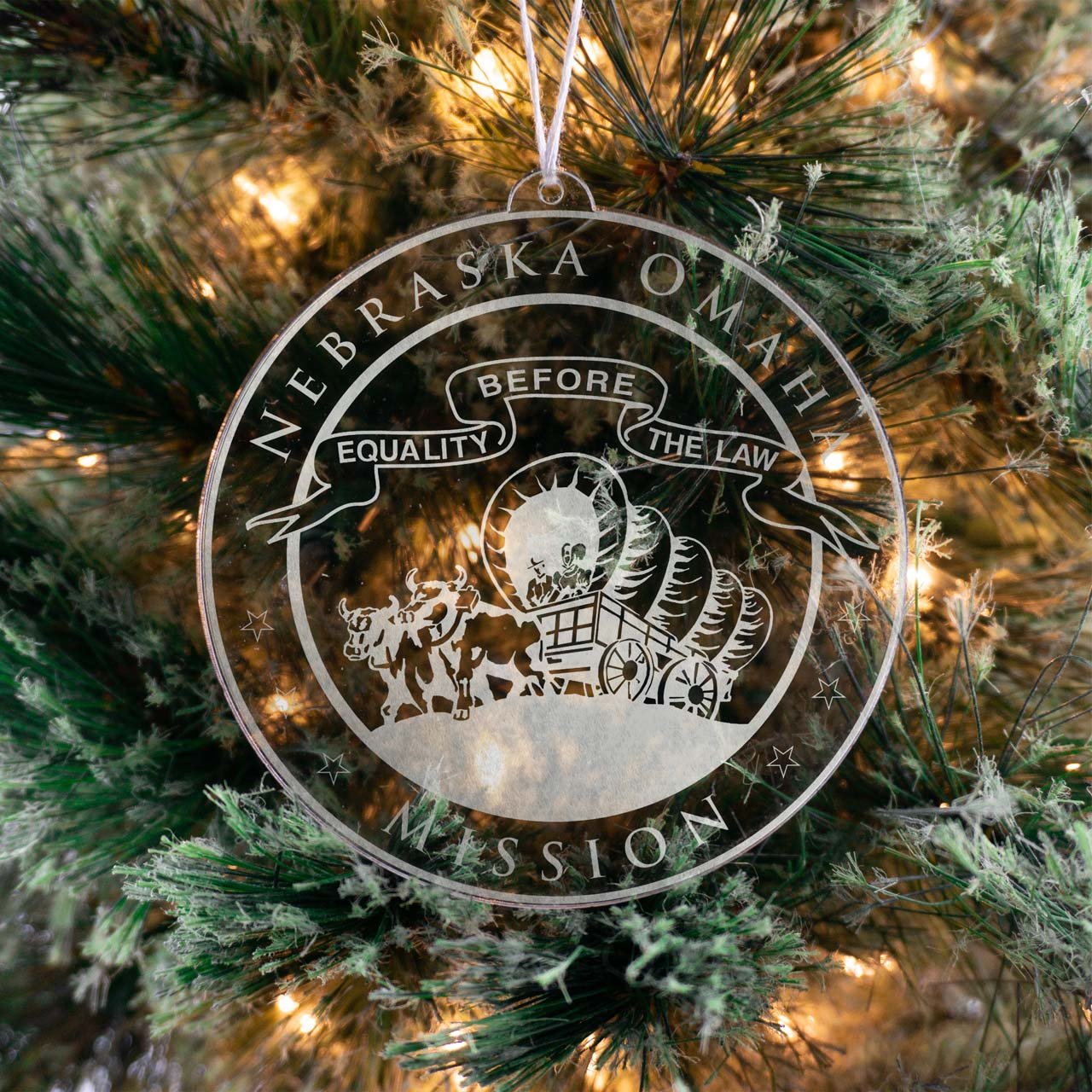 Nebraska Omaha Mission Christmas Ornament - Latter-Day Saint LDS Missionary Gift - Book of Mormon