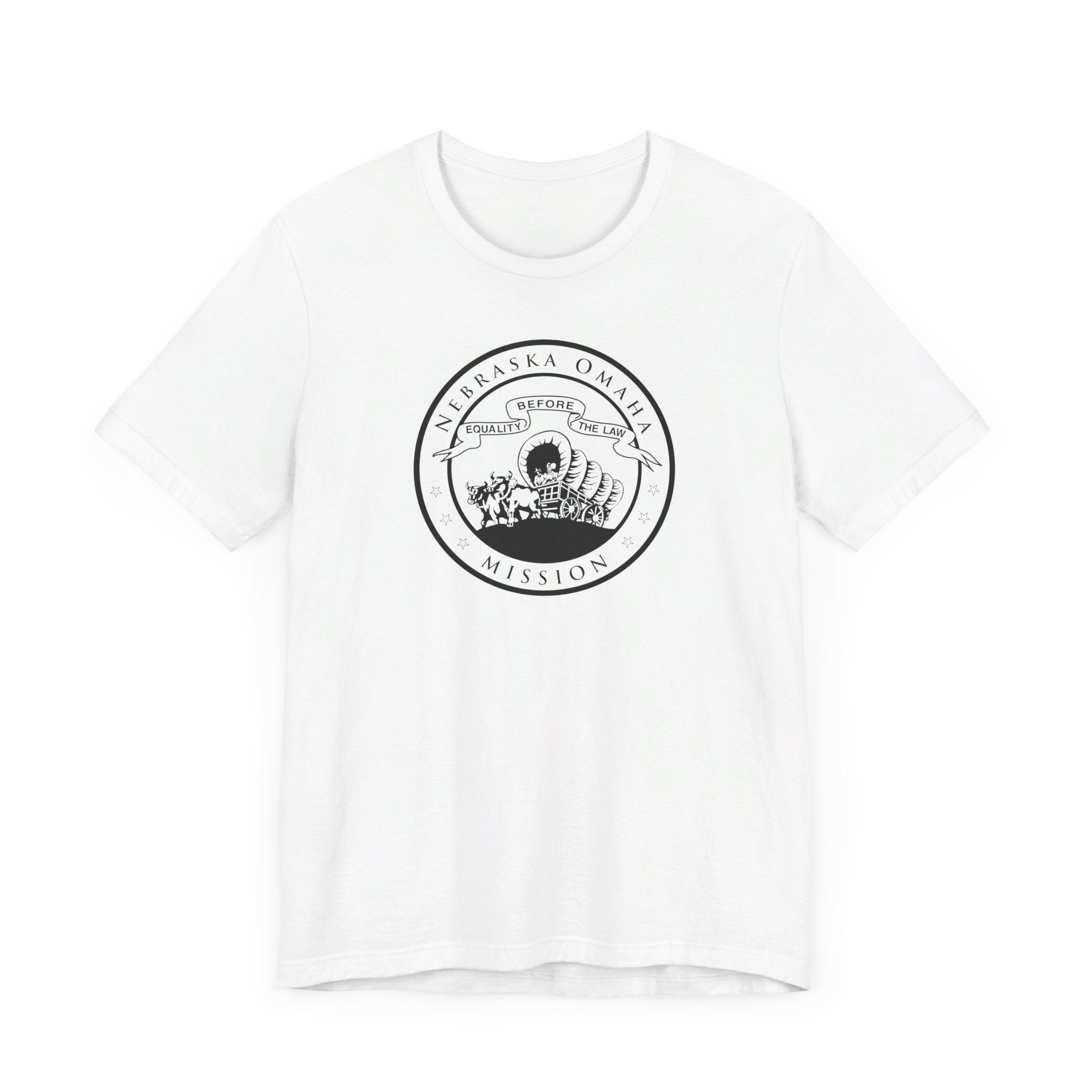 Nebraska Omaha Mission Circular Monochrome Logo T-Shirt - Mission Wishlist - LDS Missionary Gift Store