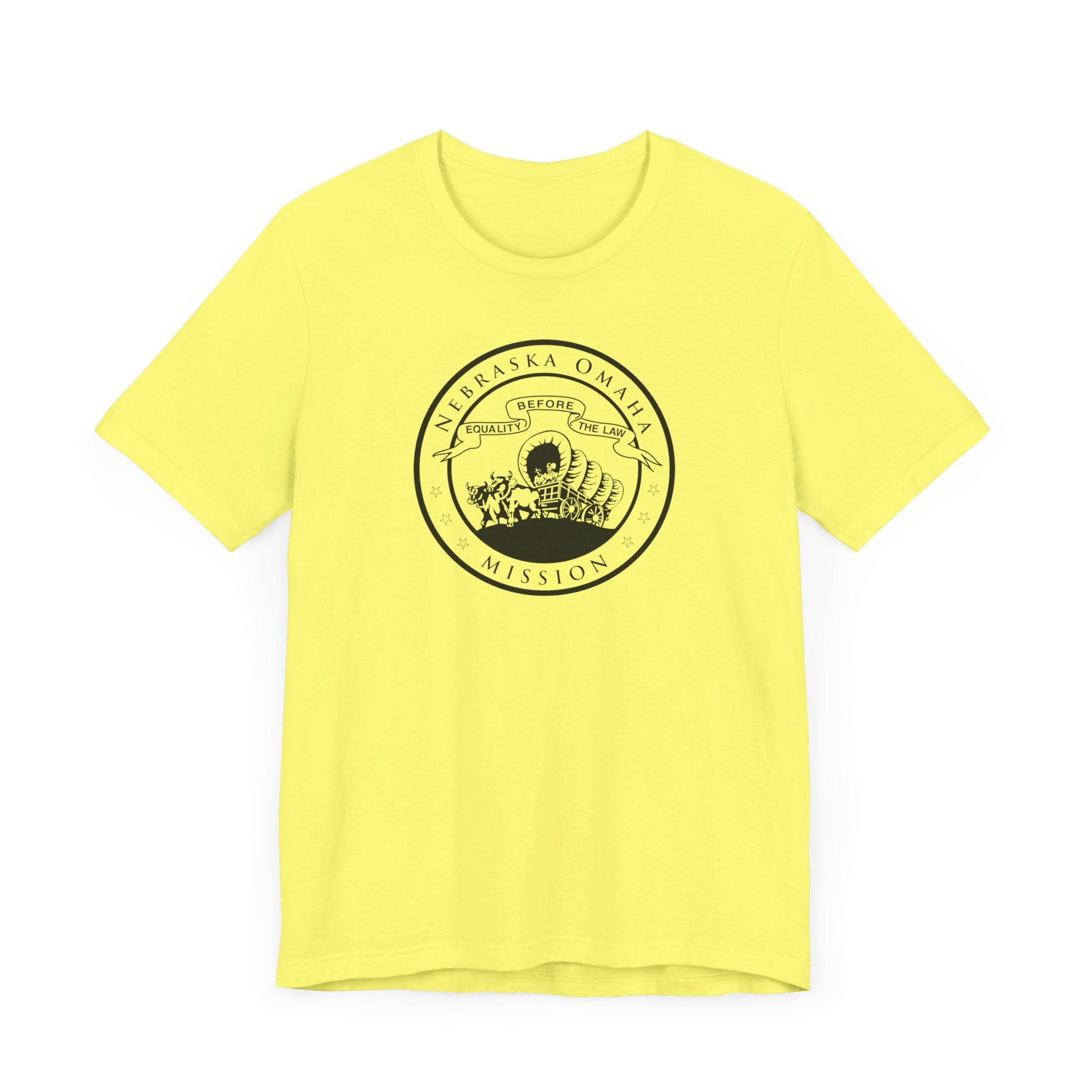 Nebraska Omaha Mission Circular Monochrome Logo T-Shirt - Mission Wishlist - LDS Missionary Gift Store