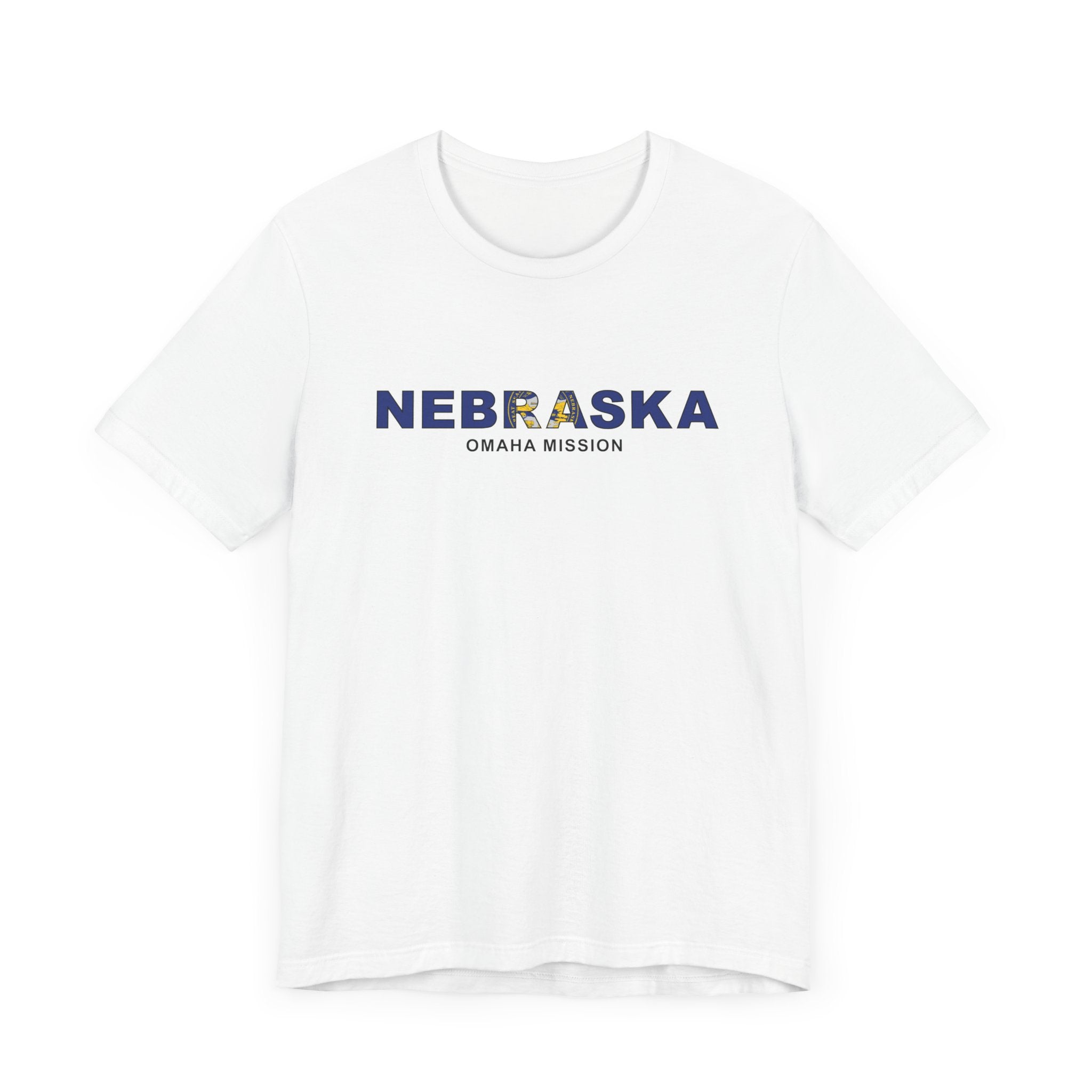 Nebraska Omaha Mission Flag Title T-shirt - Mission Wishlist - LDS Missionary Gift Store