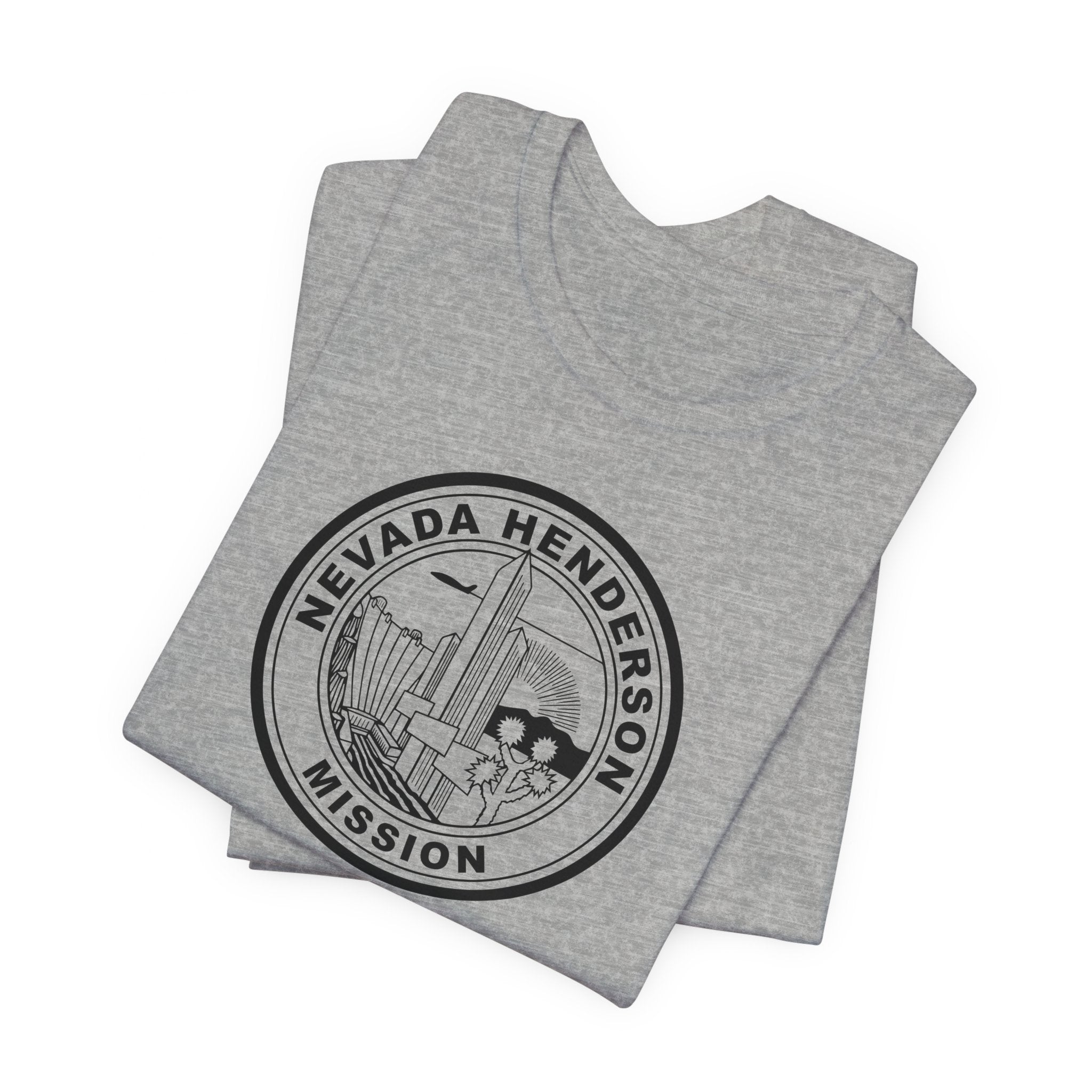 Nevada Henderson Mission Circular Monochrome Logo T-Shirt - Mission Wishlist - LDS Missionary Gift Store
