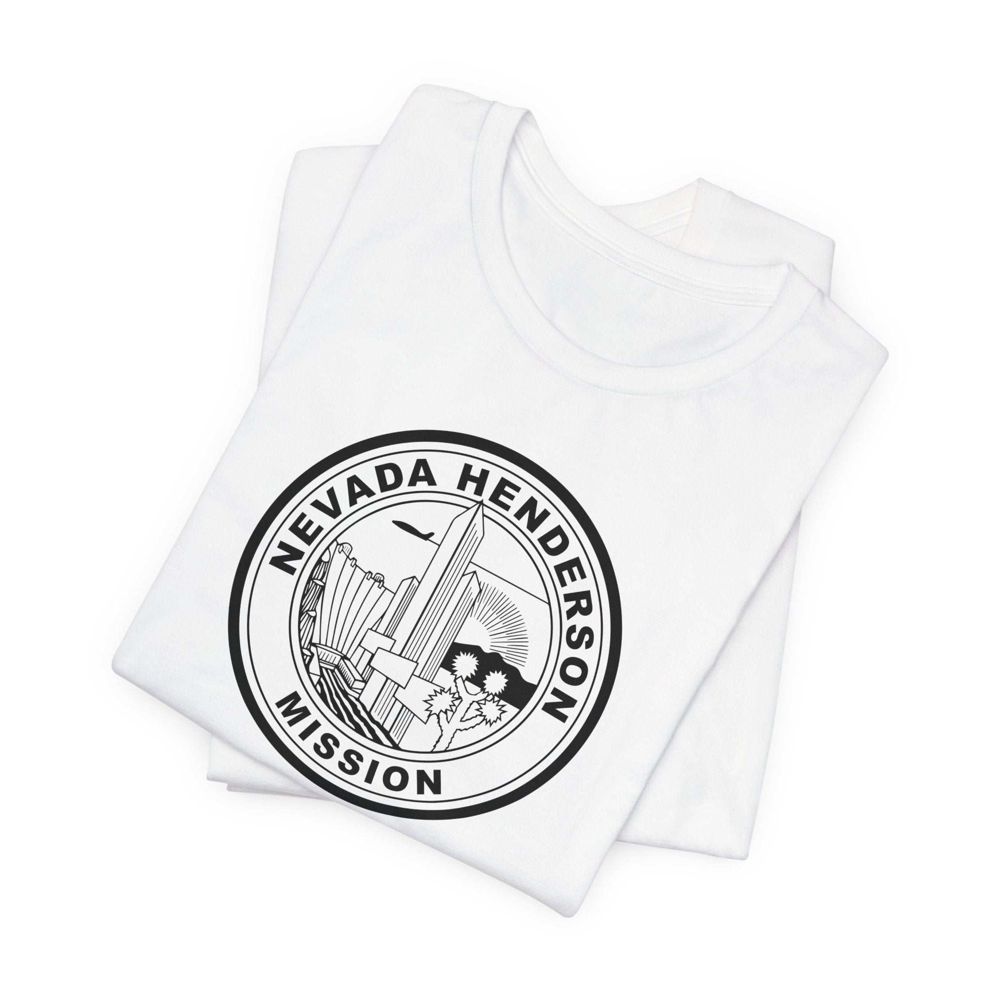 Nevada Henderson Mission Circular Monochrome Logo T-Shirt - Mission Wishlist - LDS Missionary Gift Store