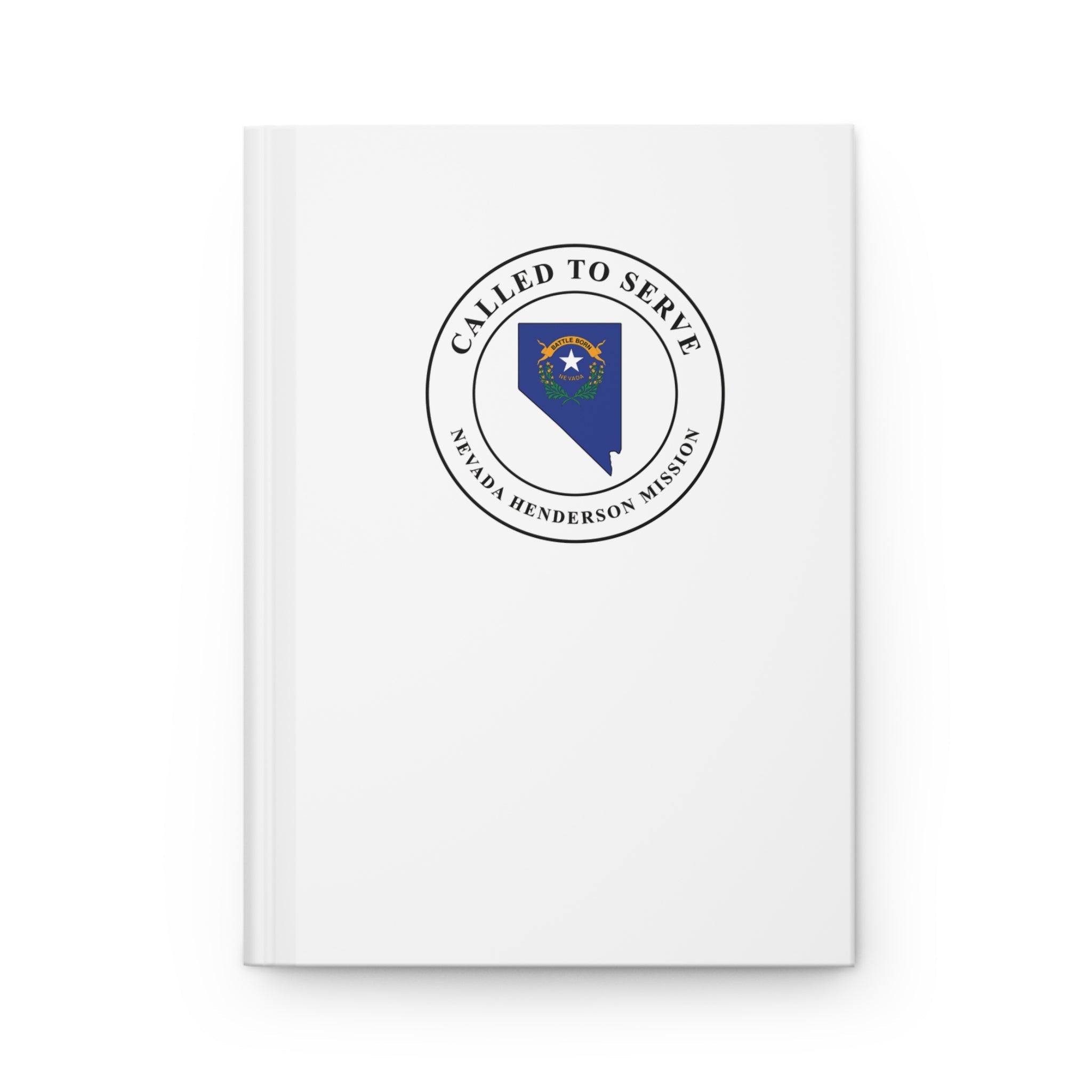 Nevada Henderson Mission Flag Map Called to Serve White Hardcover Journal Matte - Mission Wishlist - LDS Missionary Gift Store
