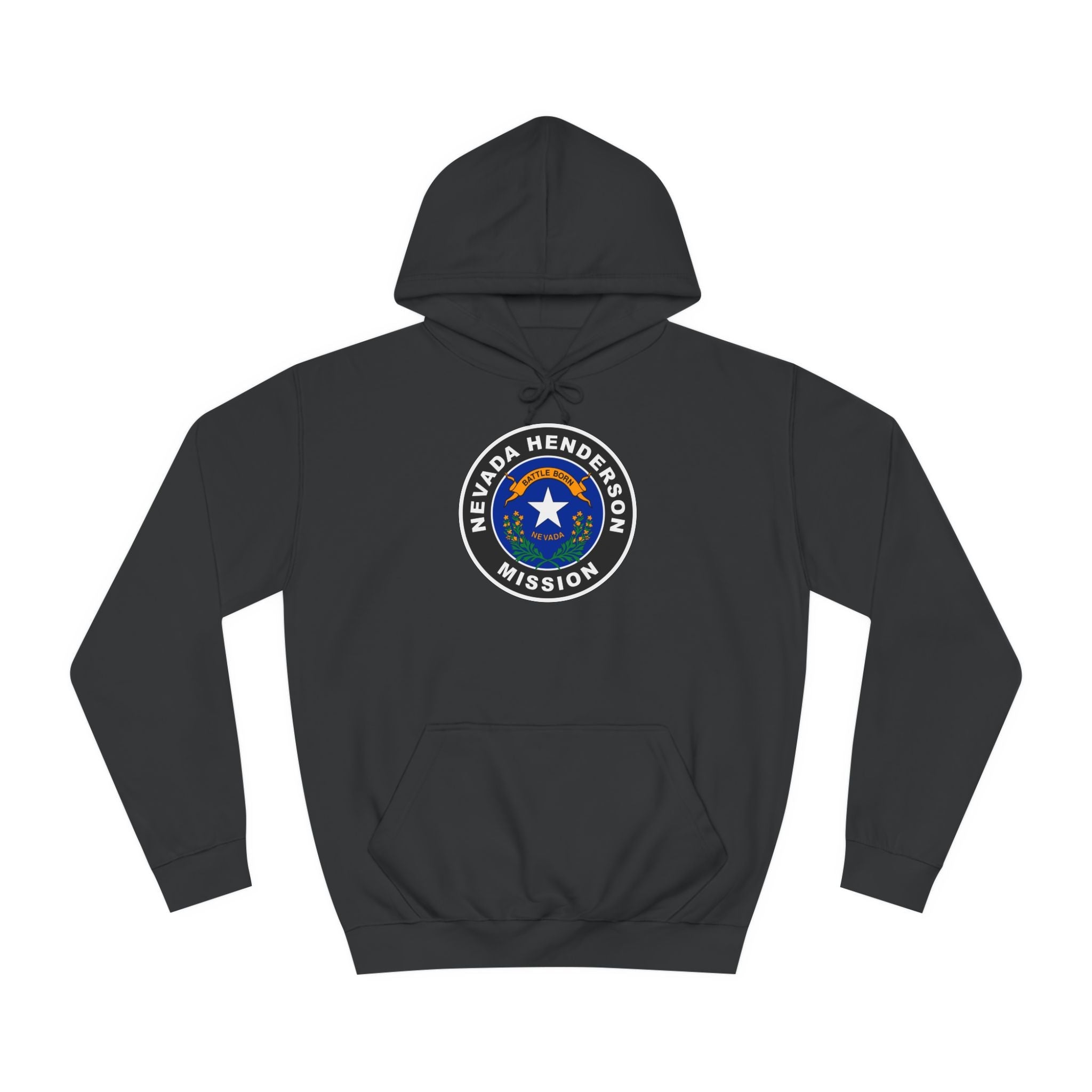 Nevada Henderson Mission State Flag Logo (Black Border) College Hoodie - Mission Wishlist - LDS Missionary Gift Store