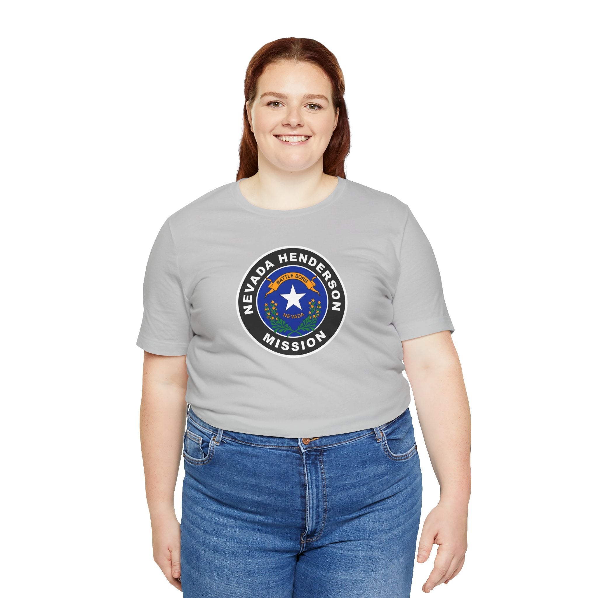Nevada Henderson Mission State Flag Logo (Black Border) T-shirt - Mission Wishlist - LDS Missionary Gift Store