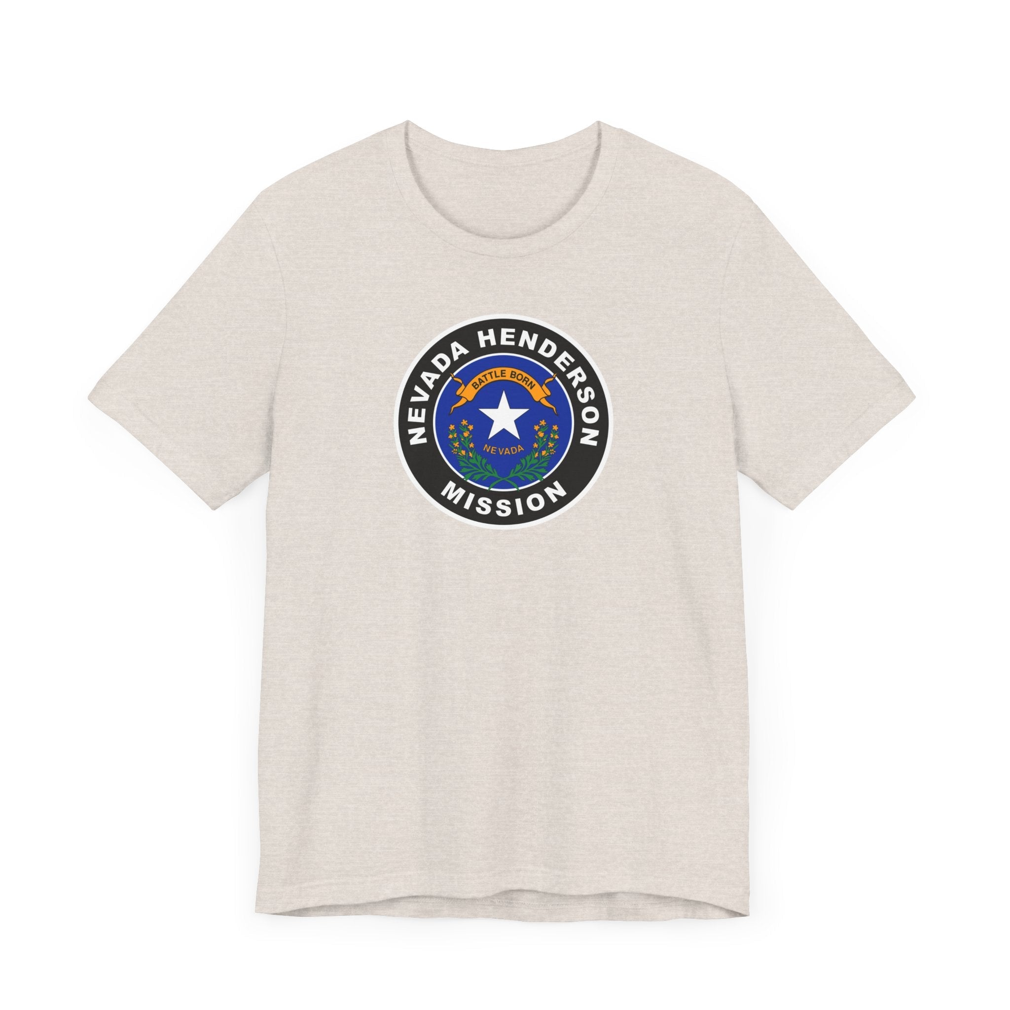 Nevada Henderson Mission State Flag Logo (Black Border) T-shirt - Mission Wishlist - LDS Missionary Gift Store