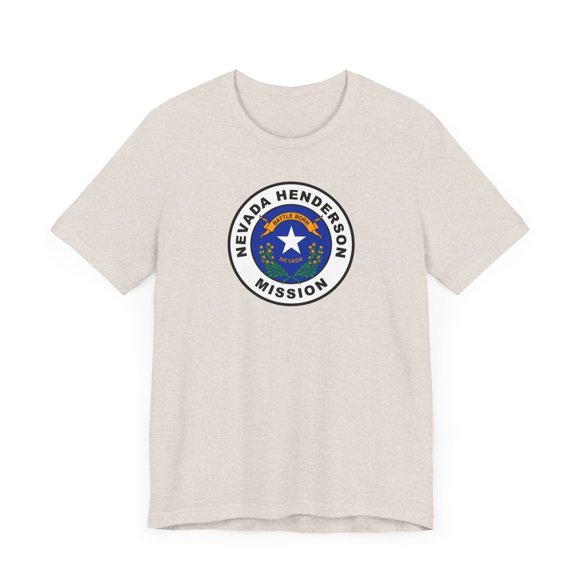 Nevada Henderson Mission State Flag Logo (White Border) T-shirt - Mission Wishlist - LDS Missionary Gift Store