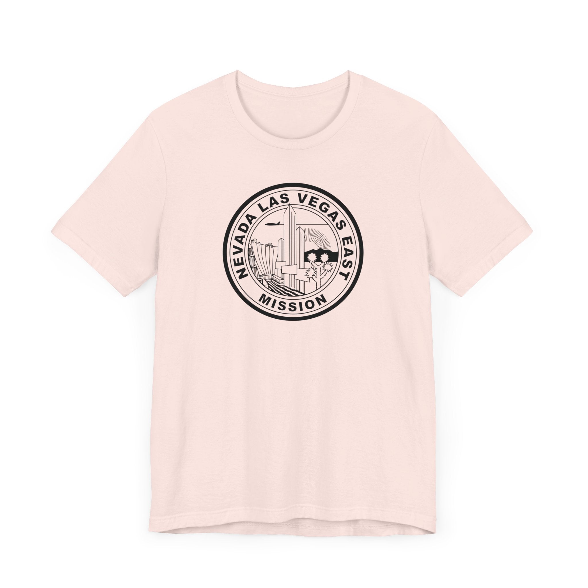 Nevada Las Vegas East Mission Circular Monochrome Logo T-Shirt - Mission Wishlist - LDS Missionary Gift Store