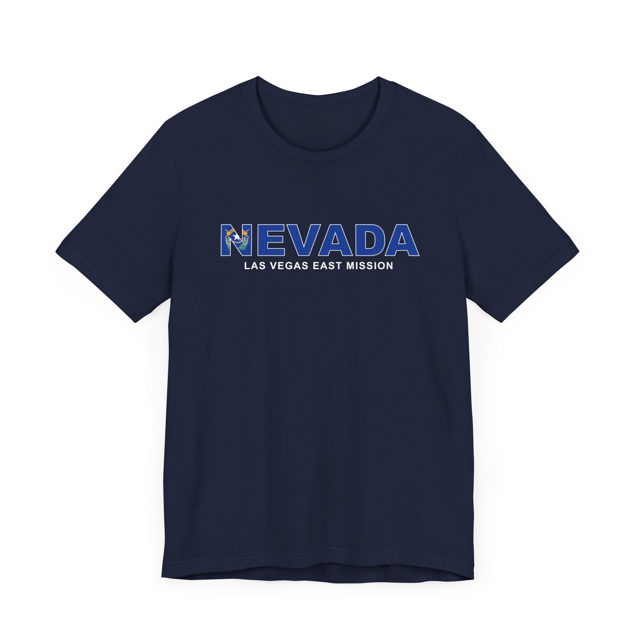 Nevada Las Vegas East Mission Flag Title T-shirt - Mission Wishlist - LDS Missionary Gift Store