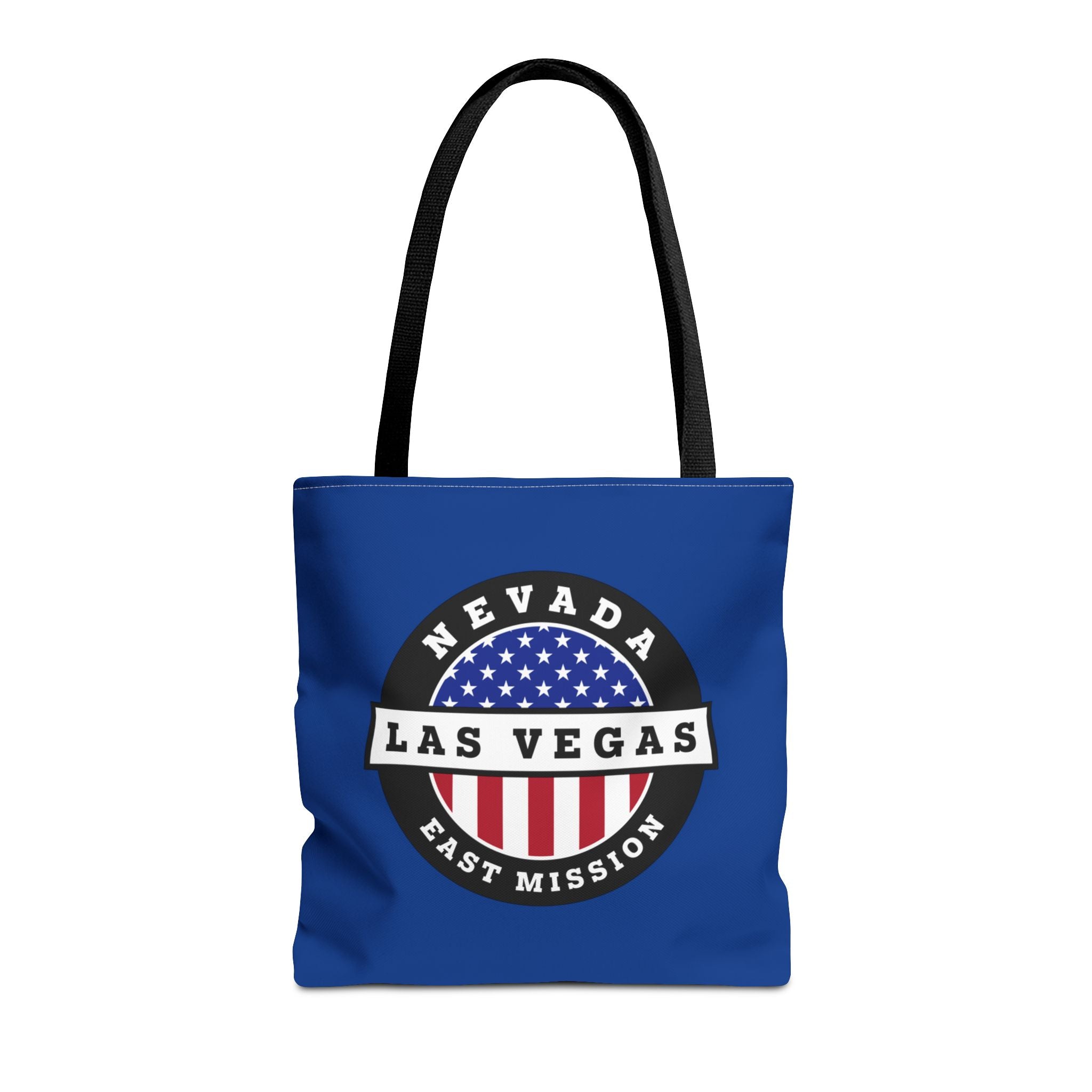 Nevada Las Vegas East Mission USA Flag Logo Tote Bag Blue - Mission Wishlist - LDS Missionary Gift Store