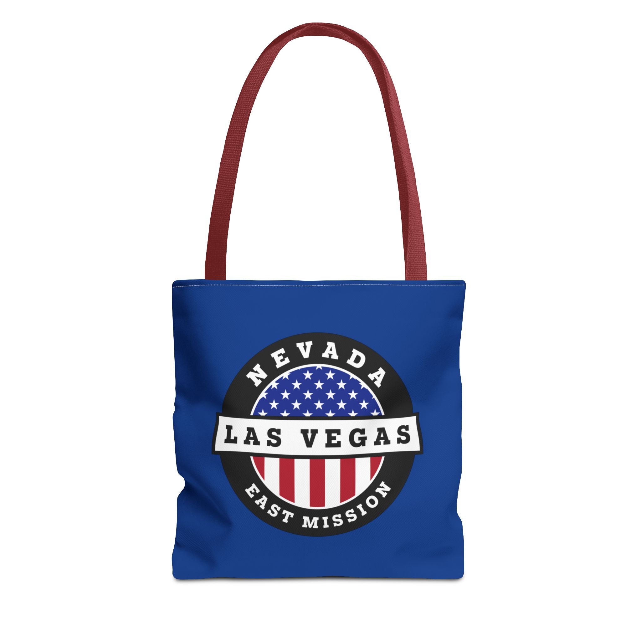 Nevada Las Vegas East Mission USA Flag Logo Tote Bag Blue - Mission Wishlist - LDS Missionary Gift Store
