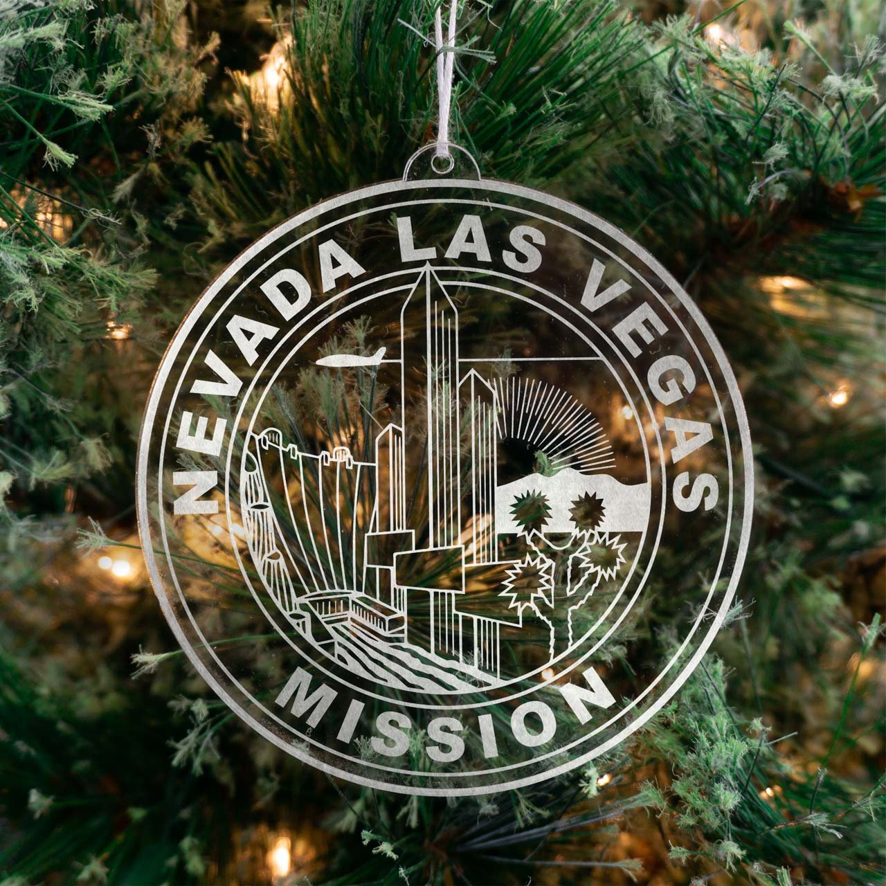 Nevada Las Vegas Mission Christmas Ornament - Latter-Day Saint LDS Missionary Gift - Book of Mormon