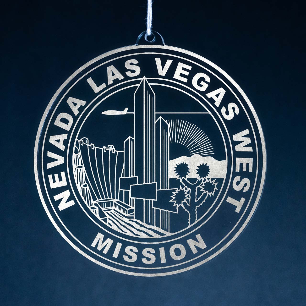 Nevada Las Vegas West Mission Christmas Ornament - Latter-Day Saint LDS Missionary Gift - Book of Mormon