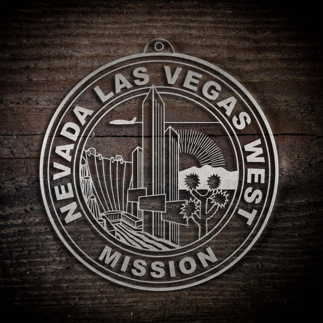 Nevada Las Vegas West Mission Christmas Ornament - Latter-Day Saint LDS Missionary Gift - Book of Mormon